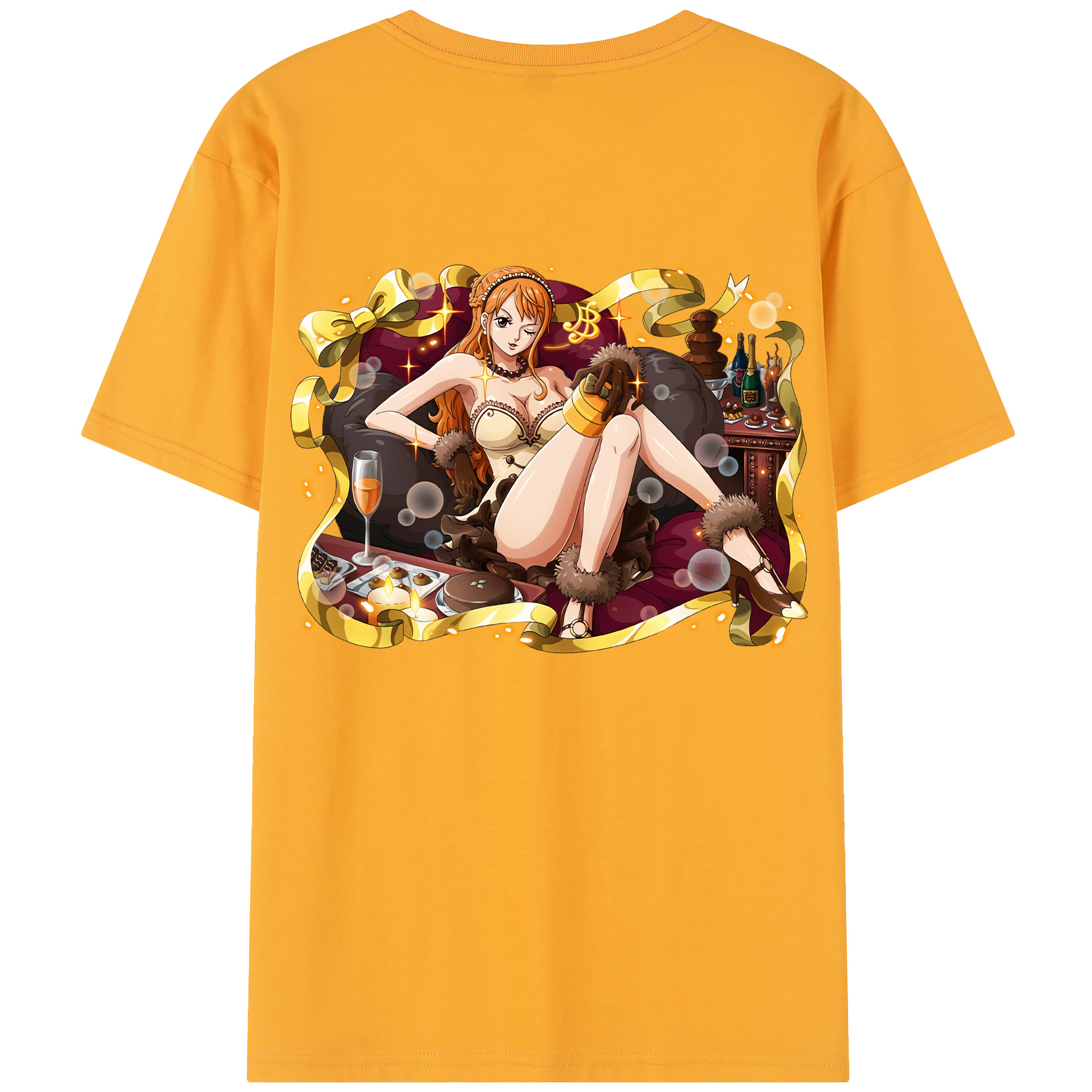 ワンピース ナミ ONE PIECE Nami 綿100％半袖Tシャツ（背面プリント）