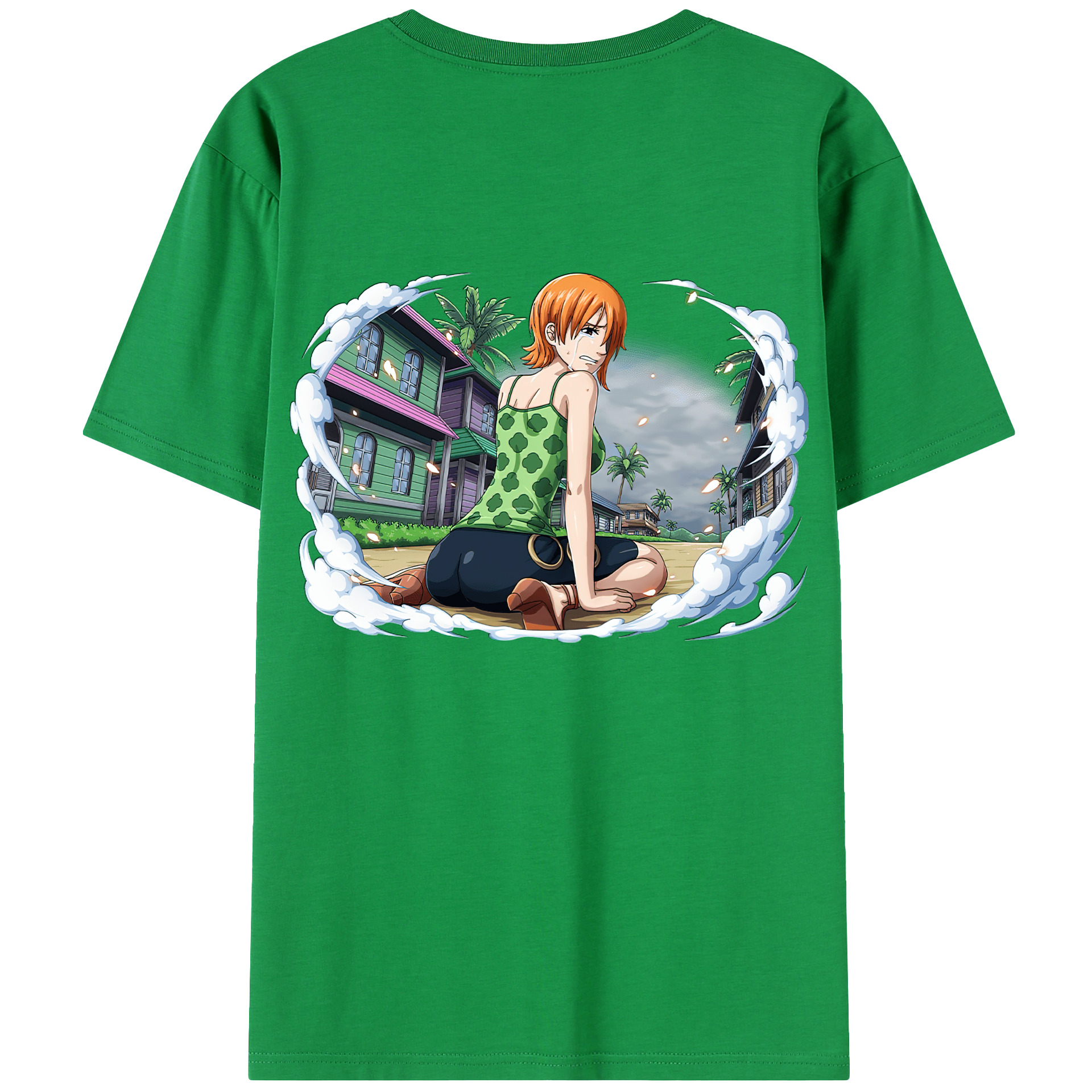ワンピース ナミ ONE PIECE Nami 綿100％半袖Tシャツ（背面プリント）