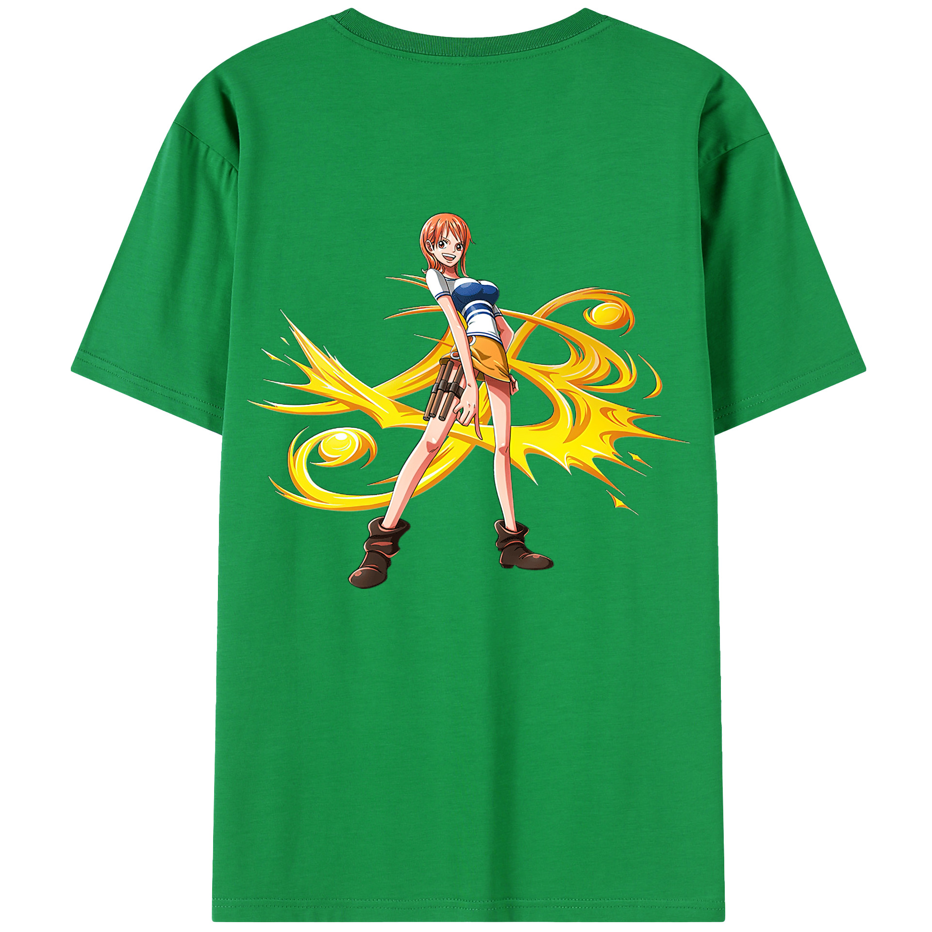 ワンピース ナミ ONE PIECE Nami 綿100％半袖Tシャツ（背面プリント）