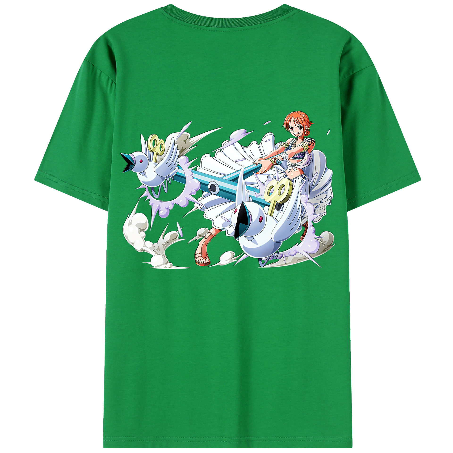 ワンピース ナミ ONE PIECE Nami 綿100％半袖Tシャツ（背面プリント）