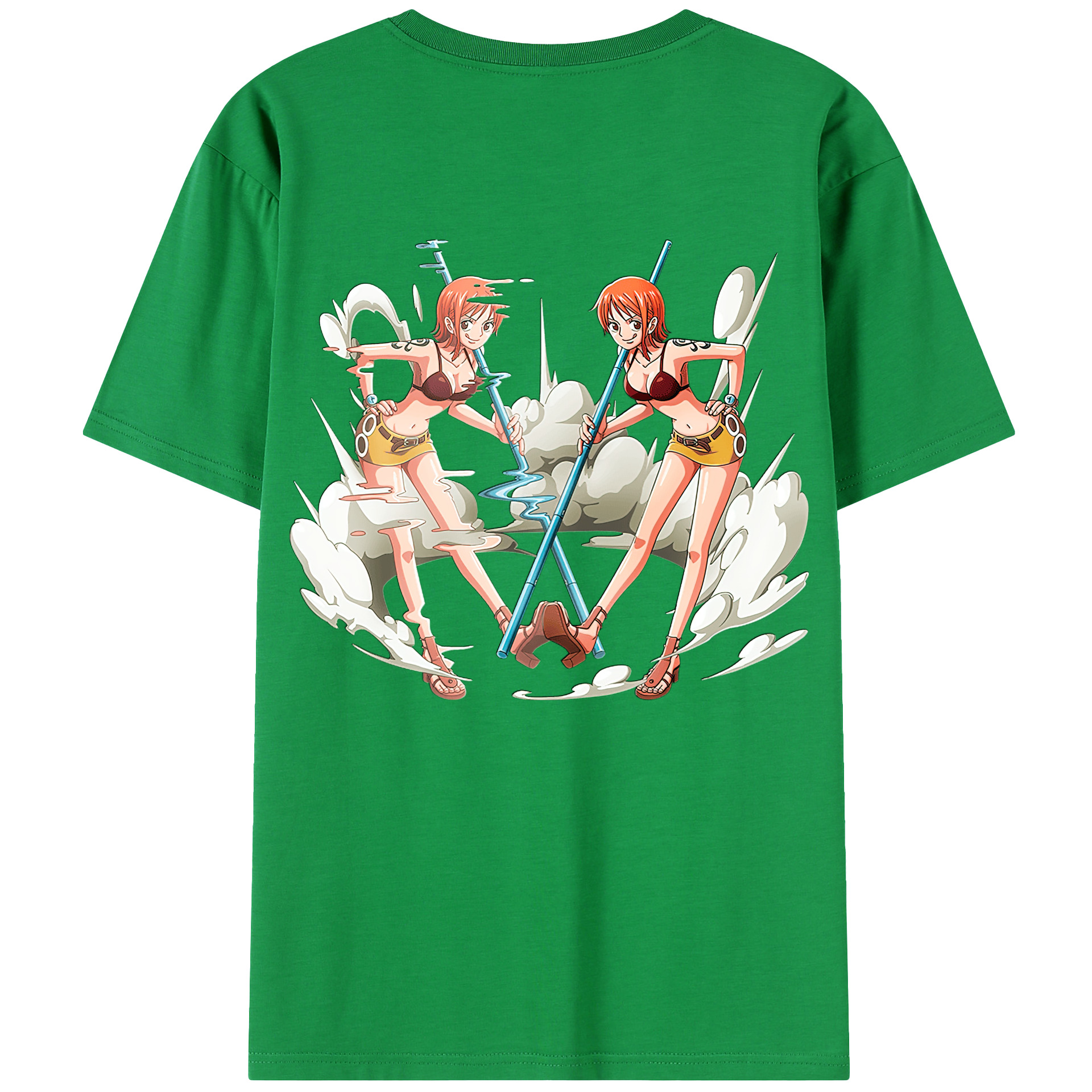 ワンピース ナミ ONE PIECE Nami 綿100％半袖Tシャツ（背面プリント）