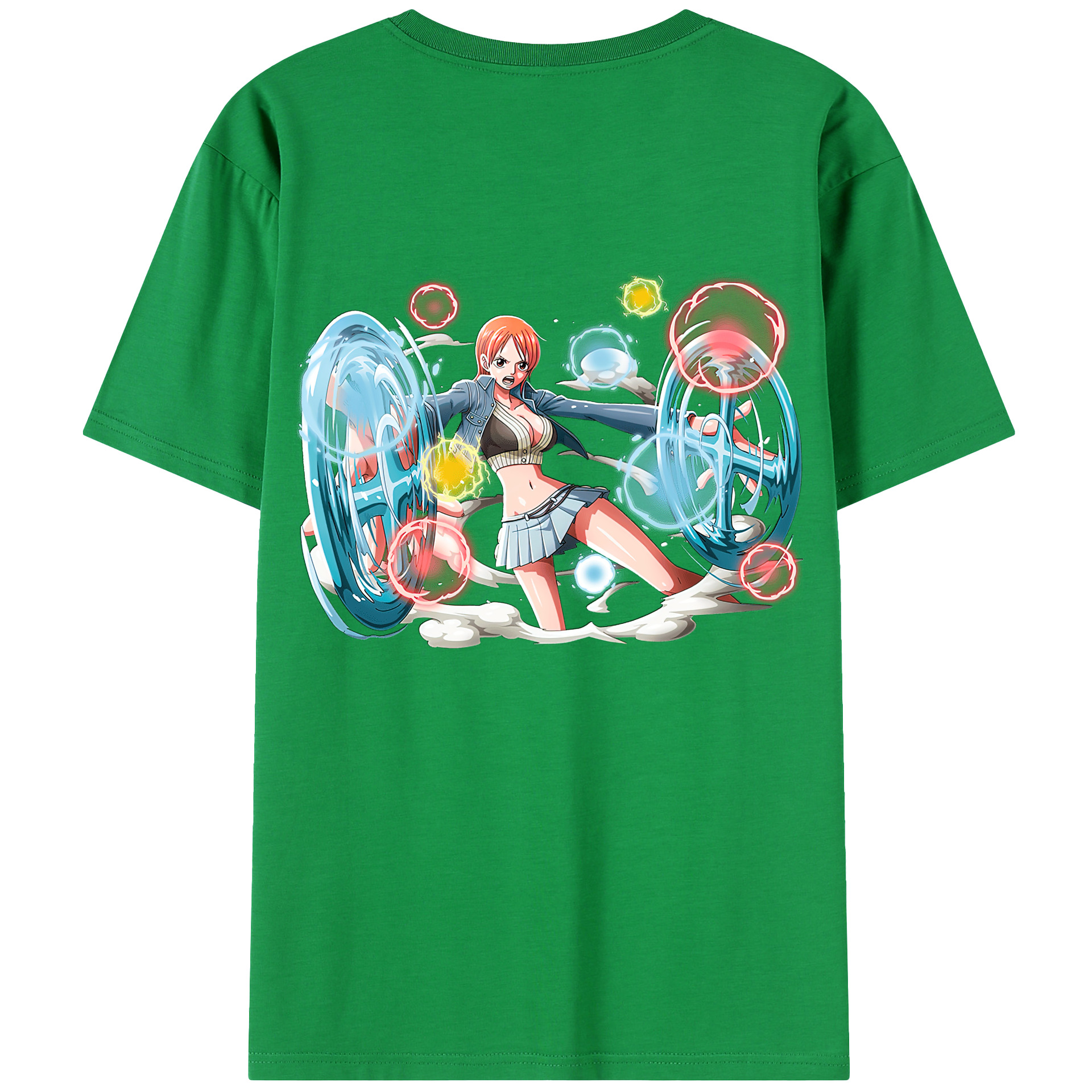 ワンピース ナミ ONE PIECE Nami 綿100％半袖Tシャツ（背面プリント）