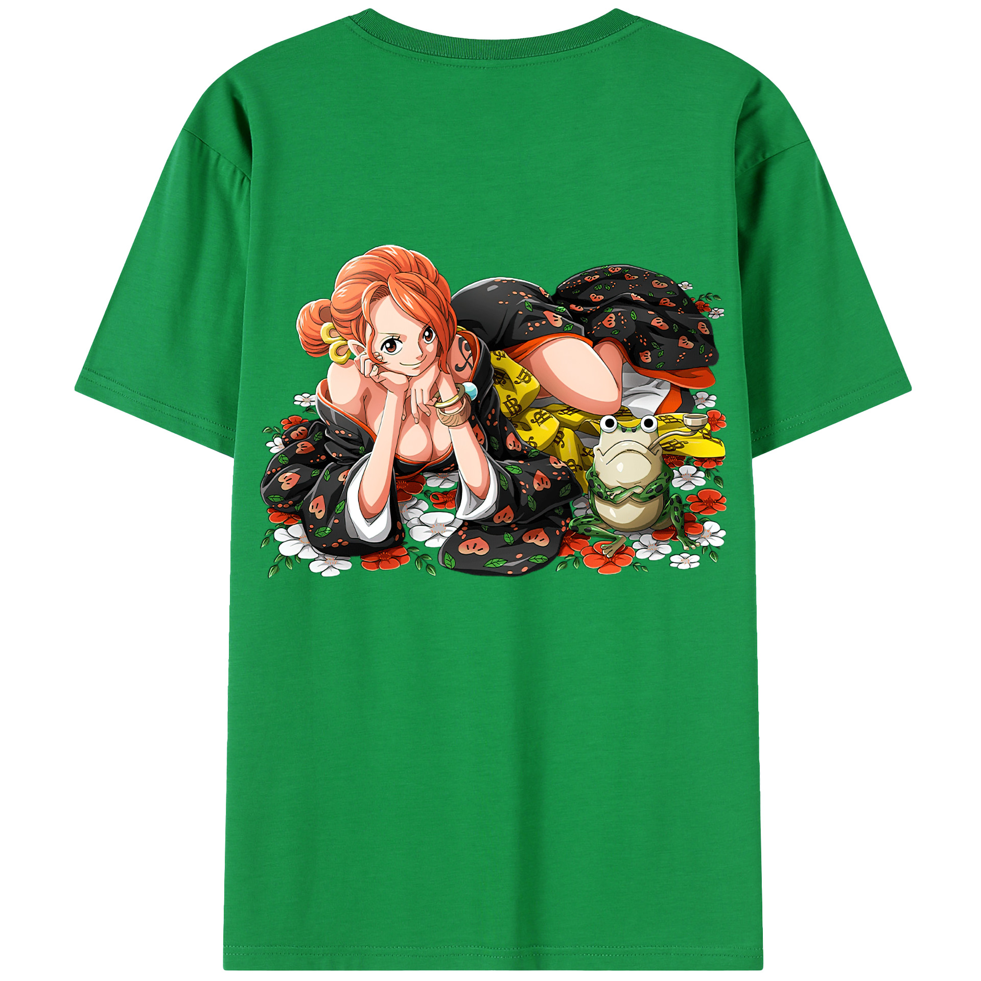 ワンピース ナミ ONE PIECE Nami 綿100％半袖Tシャツ（背面プリント）