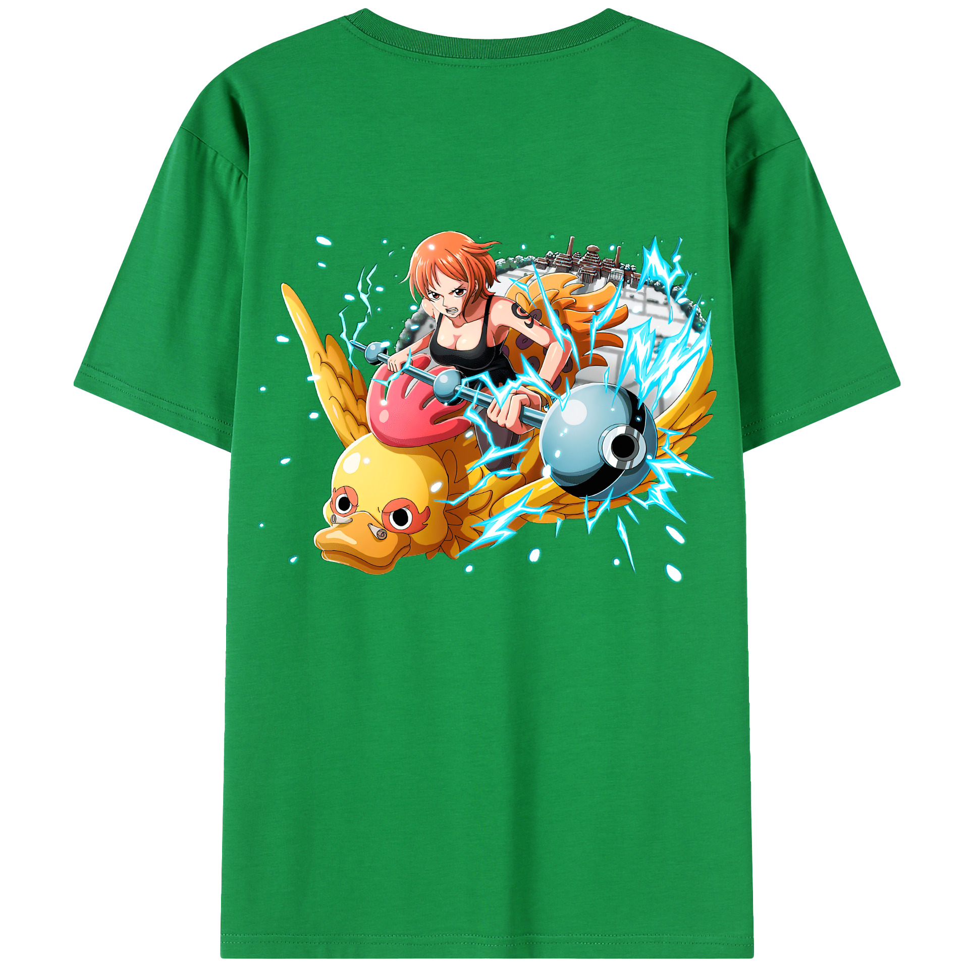 ワンピース ナミ ONE PIECE Nami 綿100％半袖Tシャツ（背面プリント）