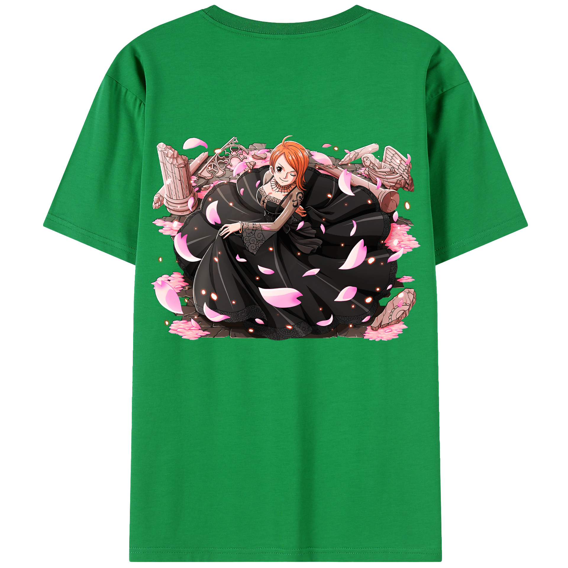ワンピース ナミ ONE PIECE Nami 綿100％半袖Tシャツ（背面プリント）