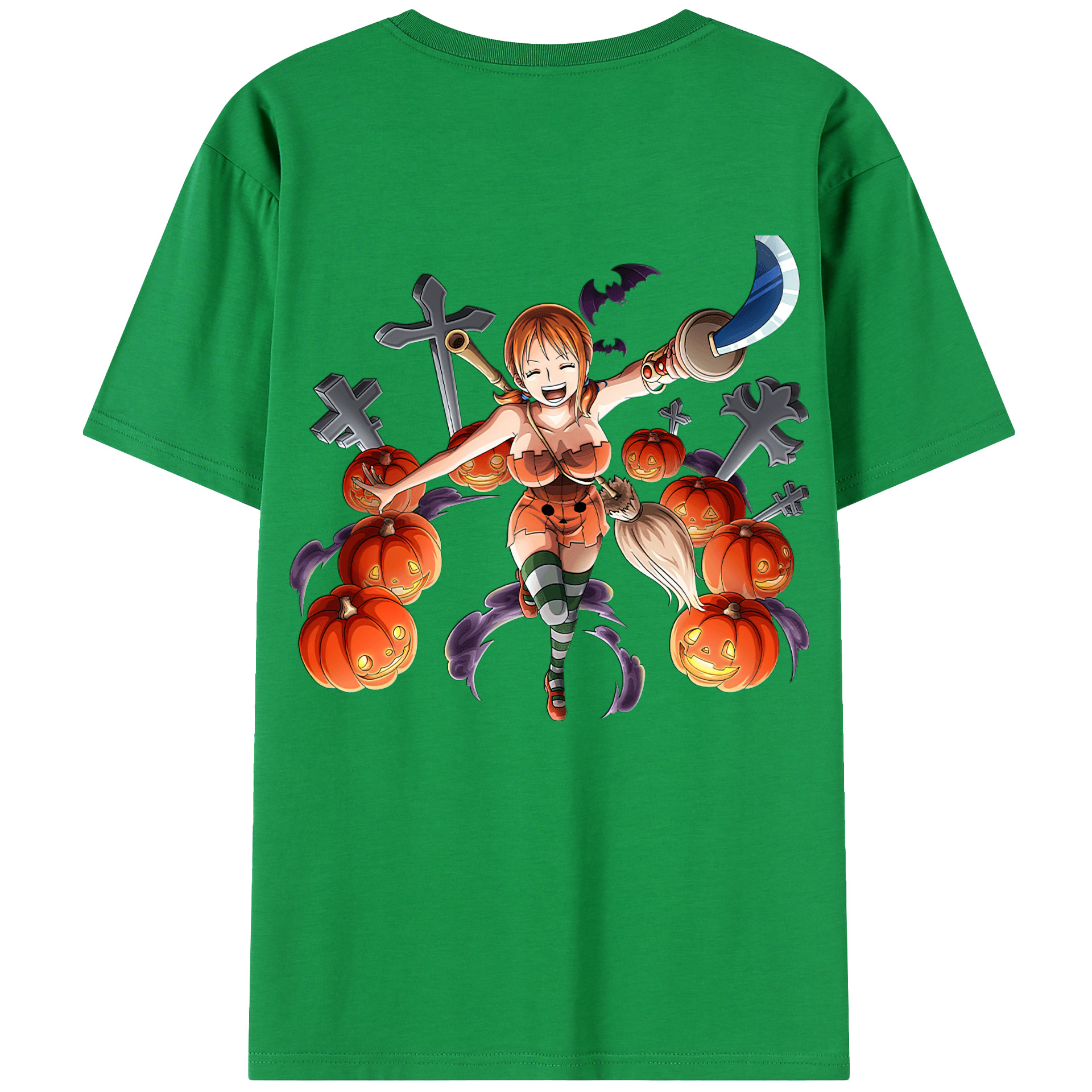 ワンピース ナミ ONE PIECE Nami 綿100％半袖Tシャツ（背面プリント）