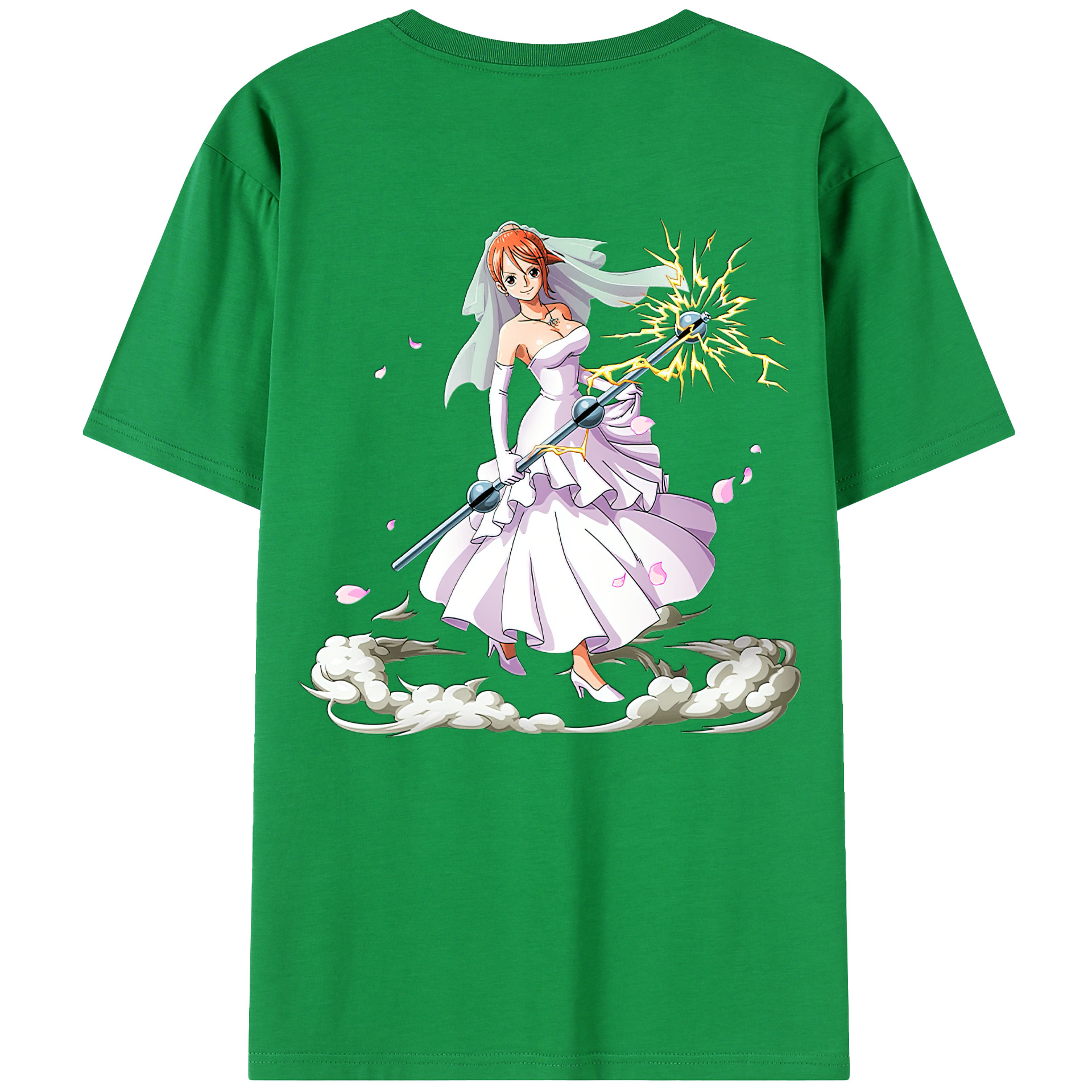 ワンピース ナミ ONE PIECE Nami 綿100％半袖Tシャツ（背面プリント）