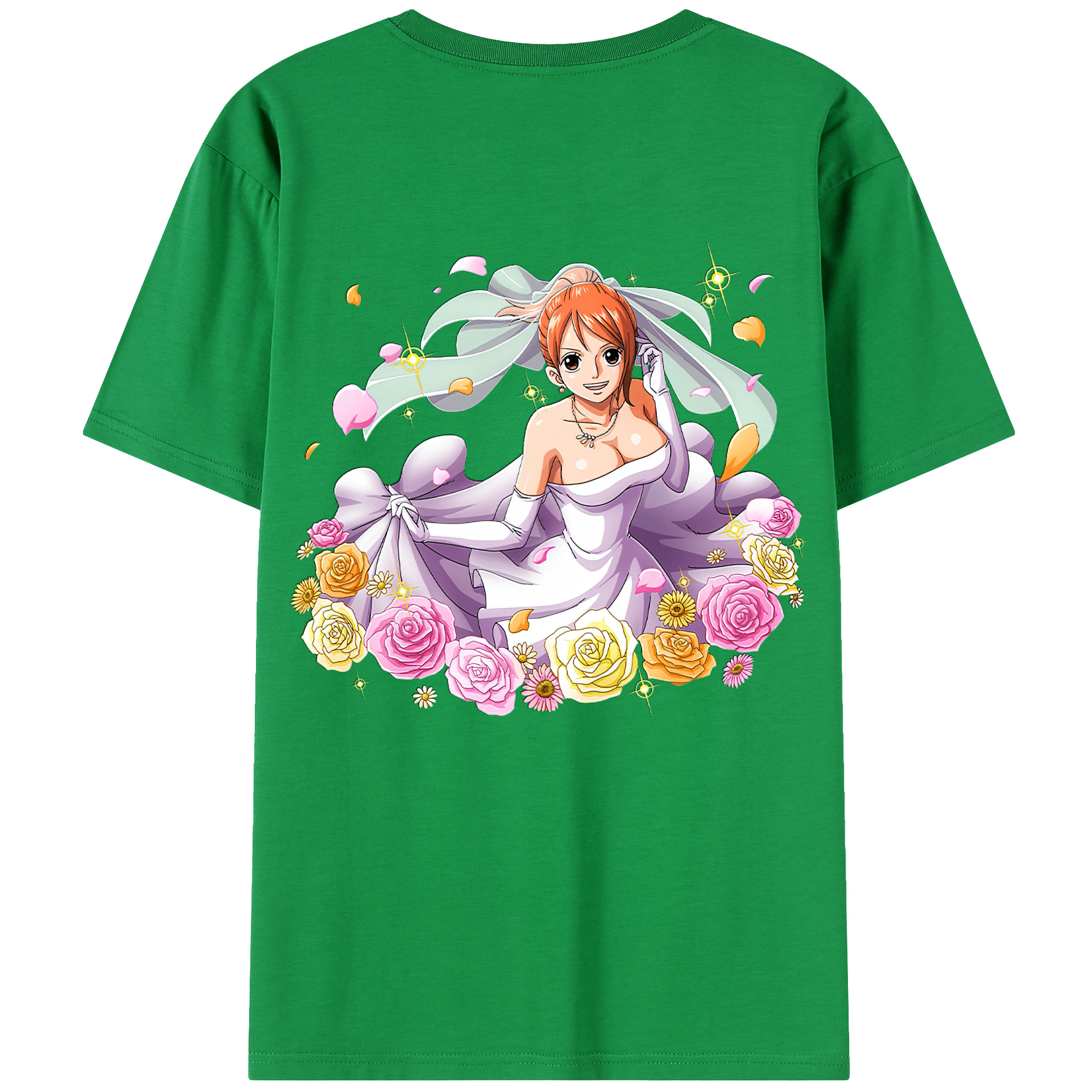 ワンピース ナミ ONE PIECE Nami 綿100％半袖Tシャツ（背面プリント）