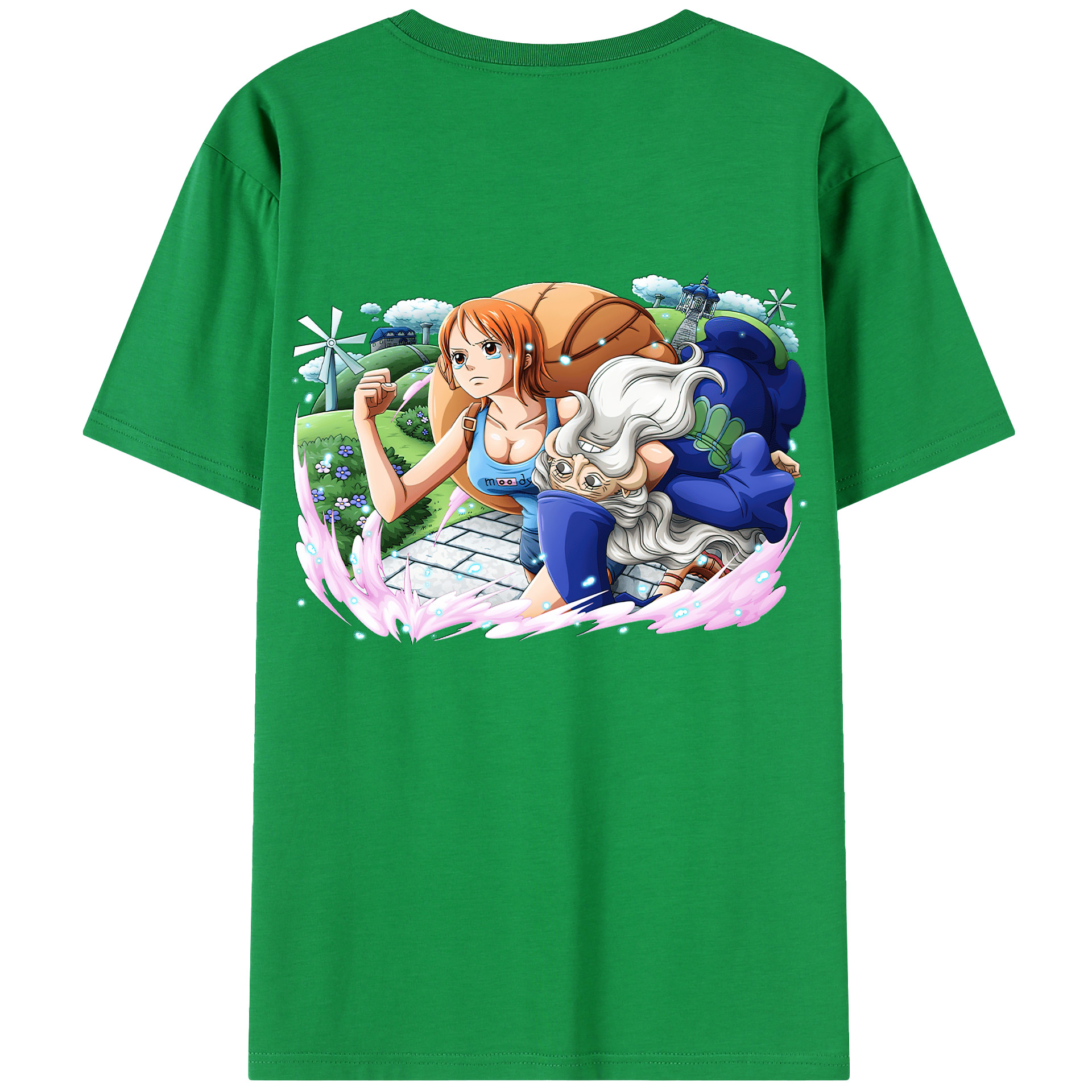 ワンピース ナミ ONE PIECE Nami 綿100％半袖Tシャツ（背面プリント）