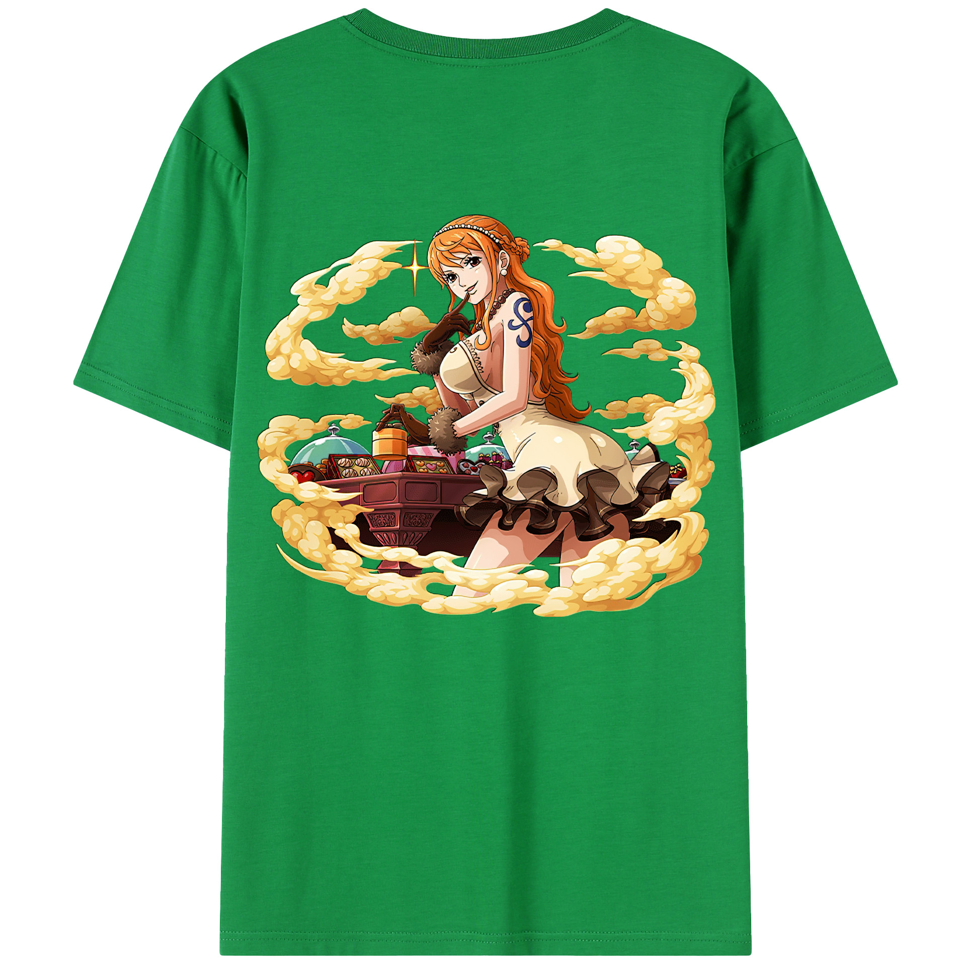 ワンピース ナミ ONE PIECE Nami 綿100％半袖Tシャツ（背面プリント）