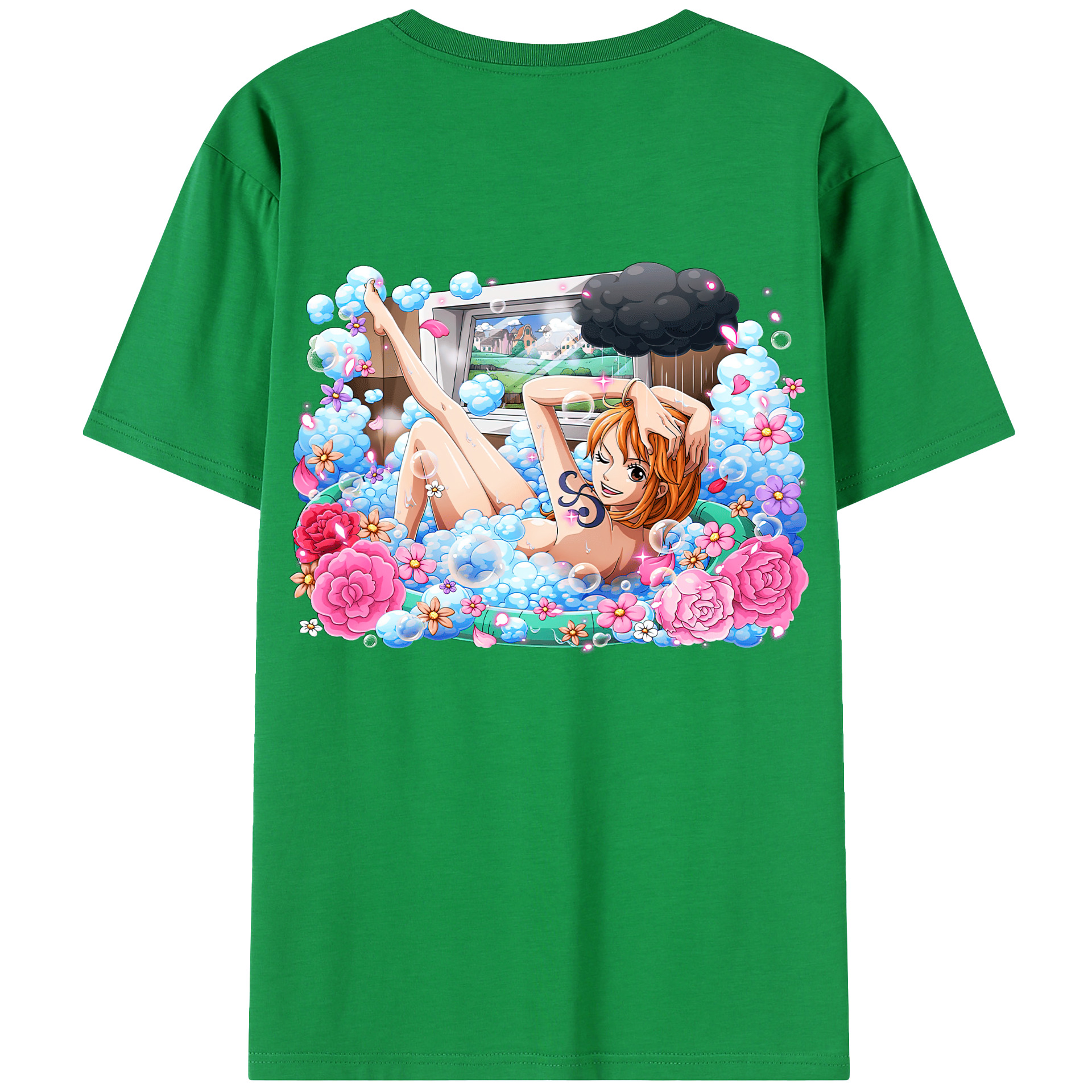 ワンピース ナミ ONE PIECE Nami 綿100％半袖Tシャツ（背面プリント）