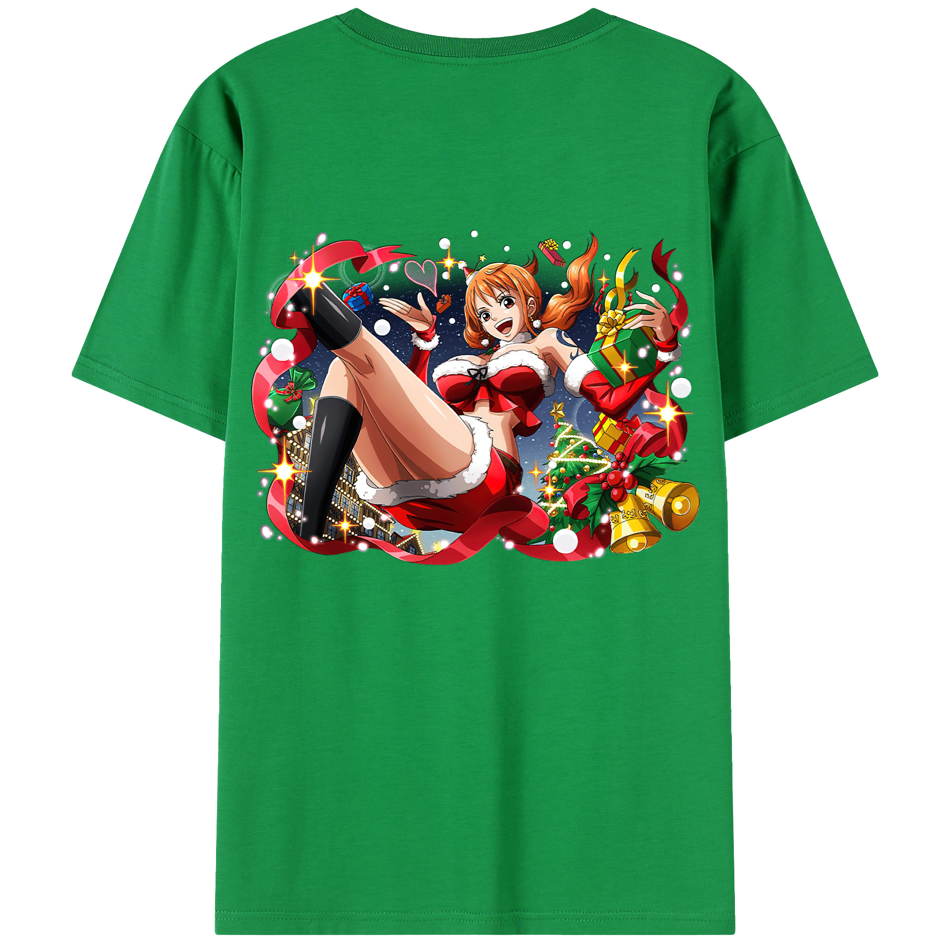 ワンピース ナミ ONE PIECE Nami 綿100％半袖Tシャツ（背面プリント）