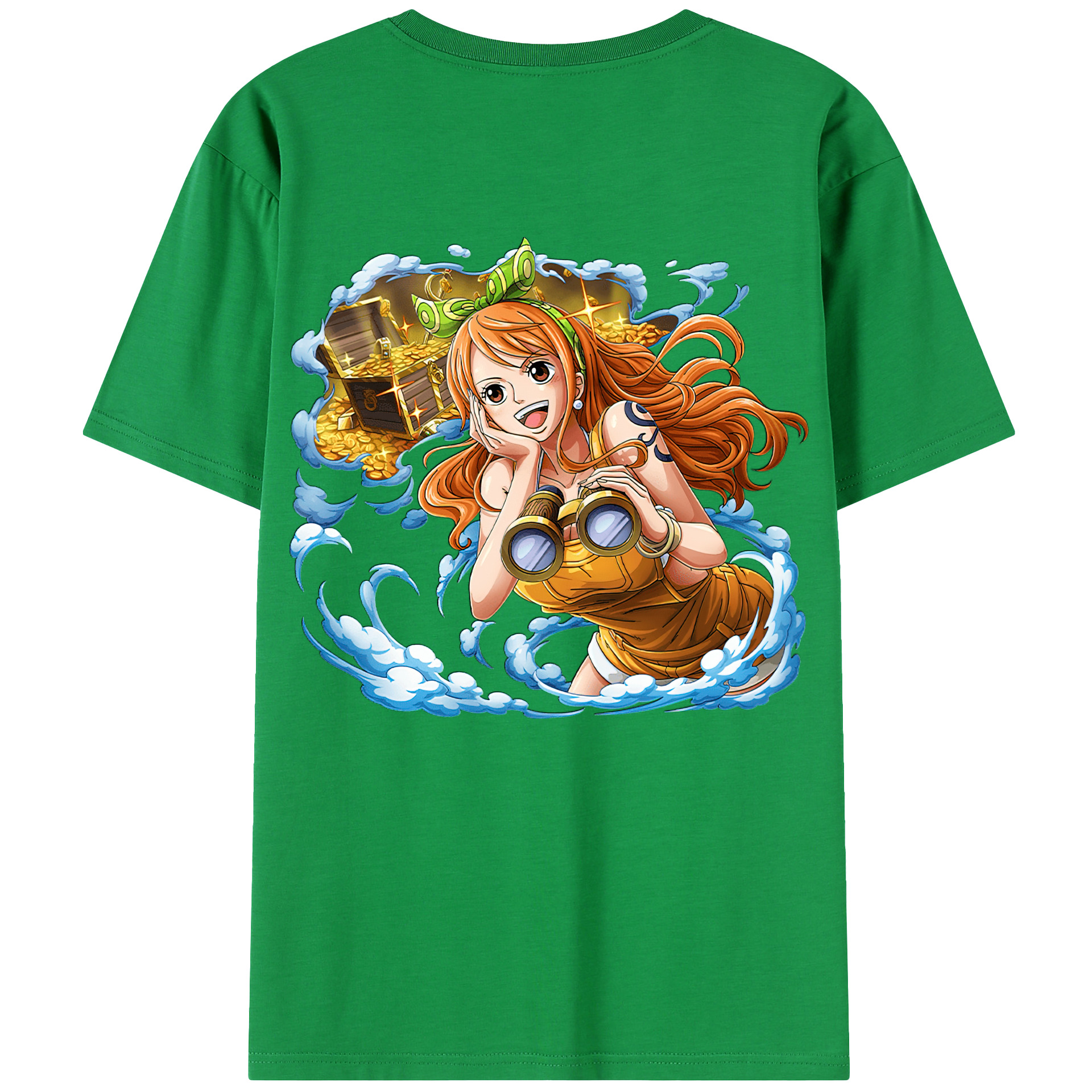 ワンピース ナミ ONE PIECE Nami 綿100％半袖Tシャツ（背面プリント）