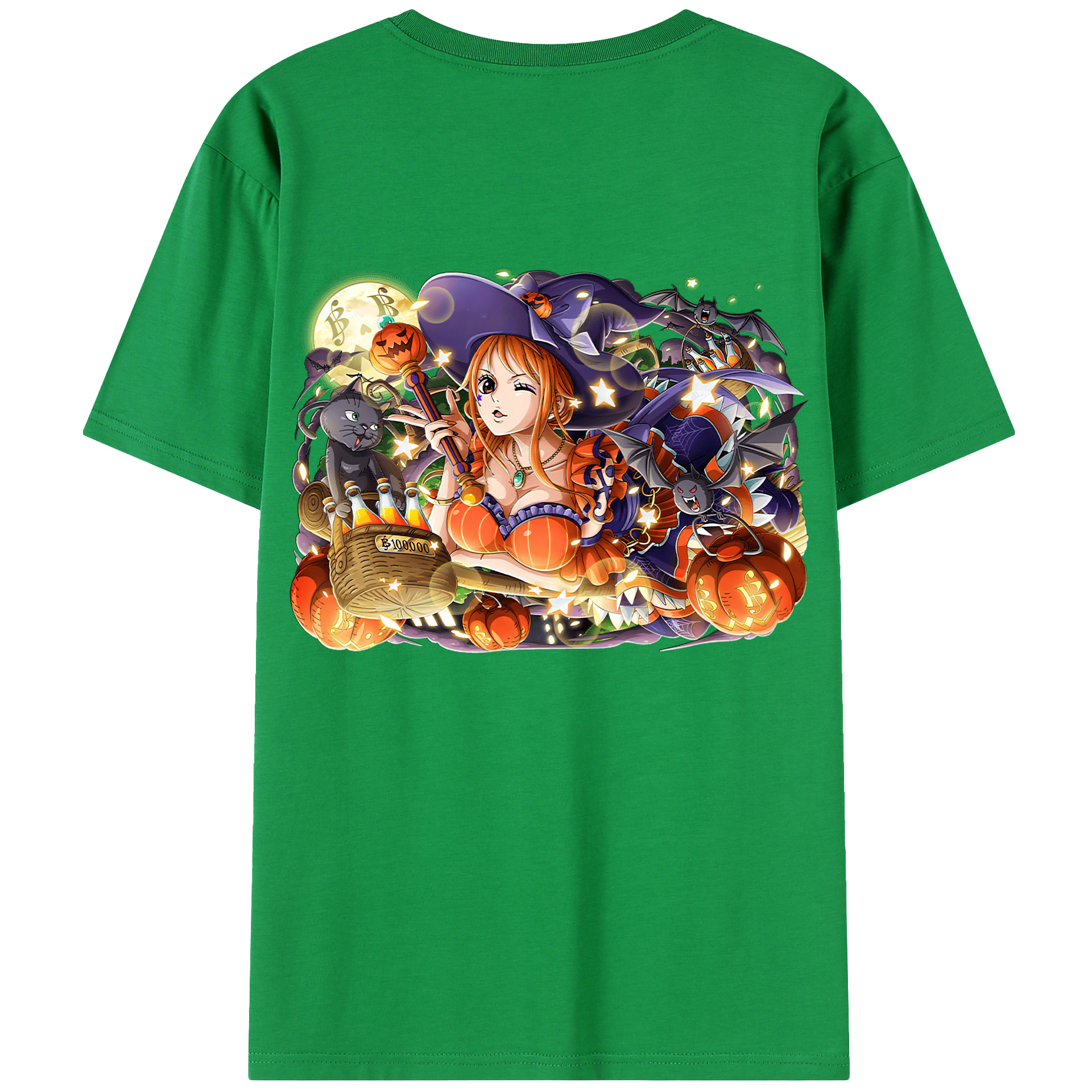 ワンピース ナミ ONE PIECE Nami 綿100％半袖Tシャツ（背面プリント）