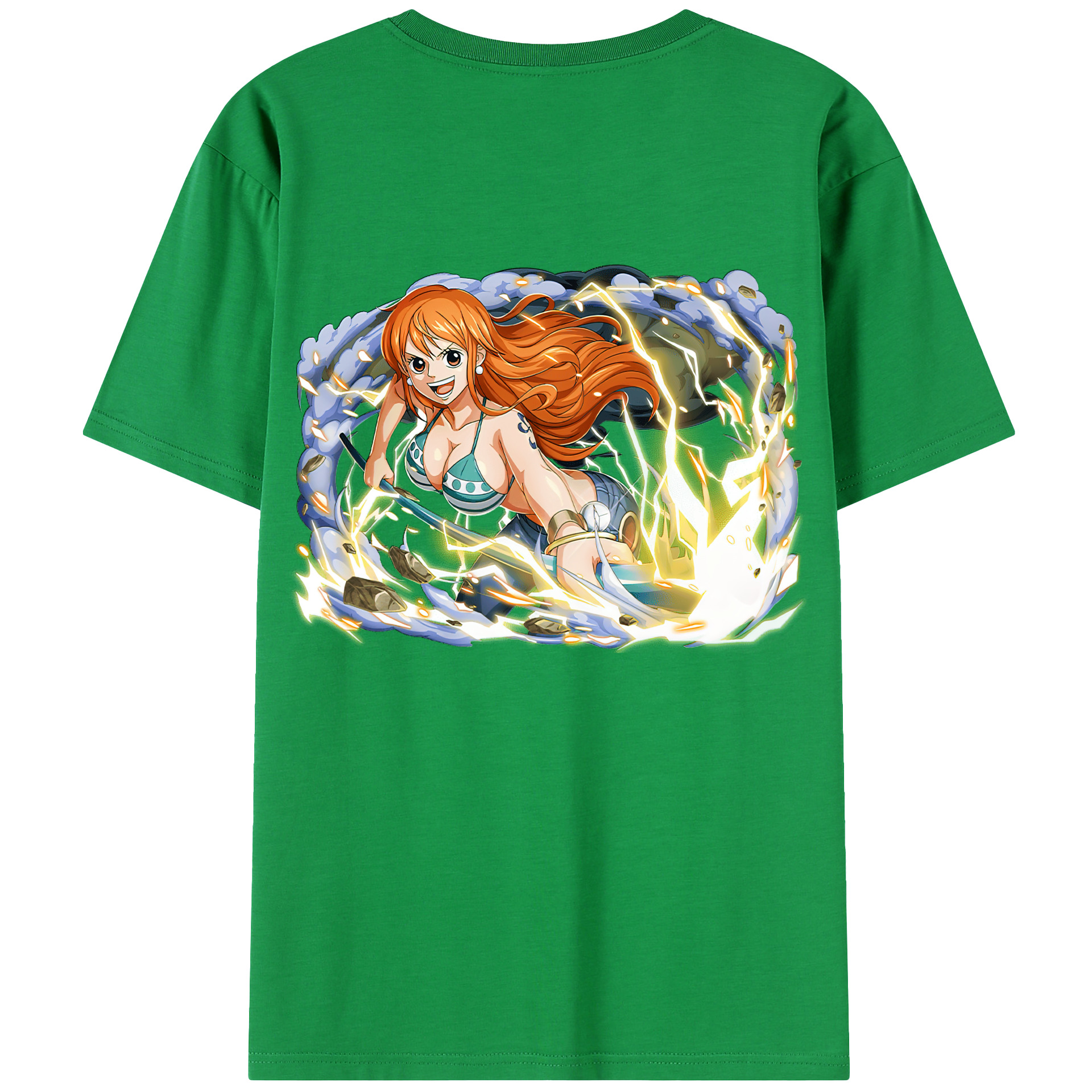 ワンピース ナミ ONE PIECE Nami 綿100％半袖Tシャツ（背面プリント）