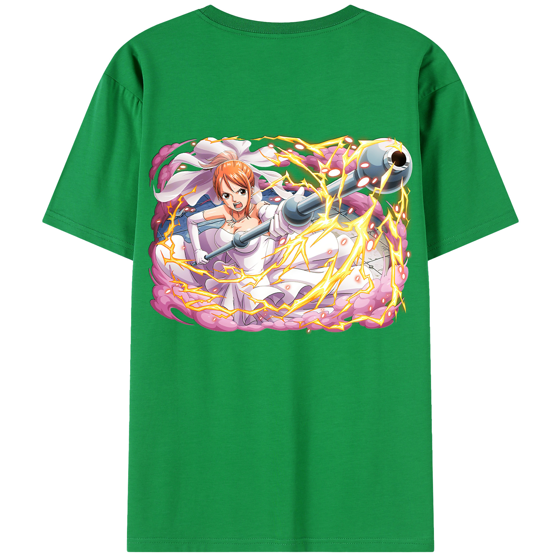 ワンピース ナミ ONE PIECE Nami 綿100％半袖Tシャツ（背面プリント）