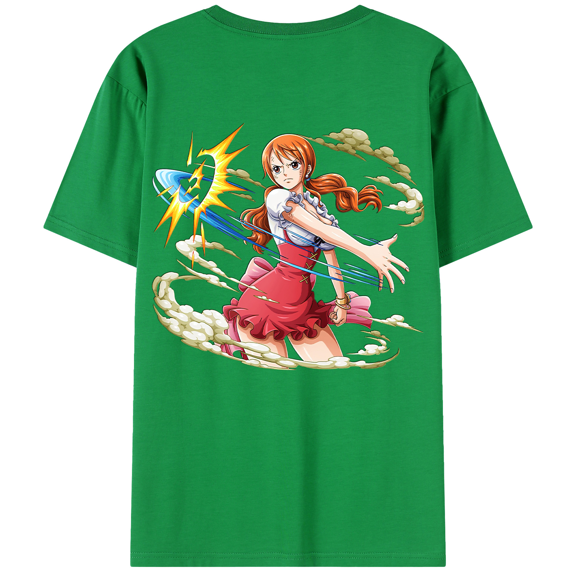 ワンピース ナミ ONE PIECE Nami 綿100％半袖Tシャツ（背面プリント）