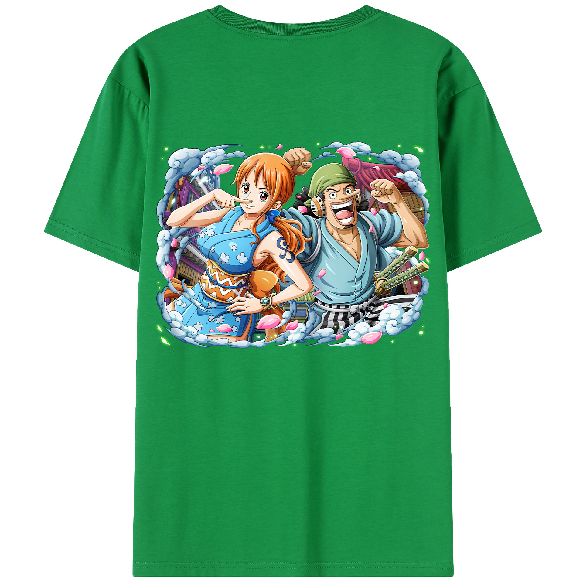 ワンピース ナミ ONE PIECE Nami 綿100％半袖Tシャツ（背面プリント）