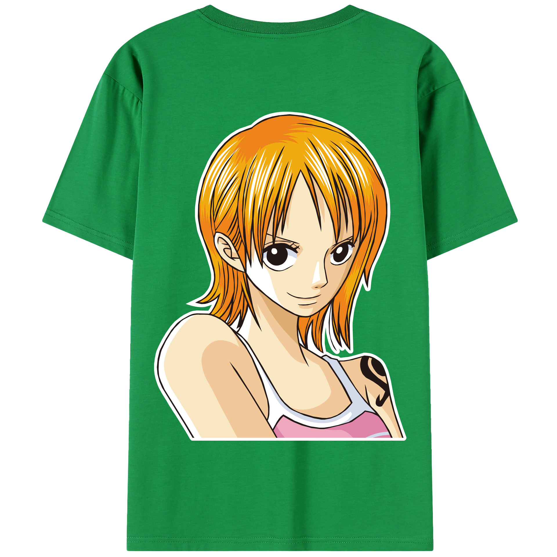 ワンピース ナミ ONE PIECE Nami 綿100％半袖Tシャツ（背面プリント）