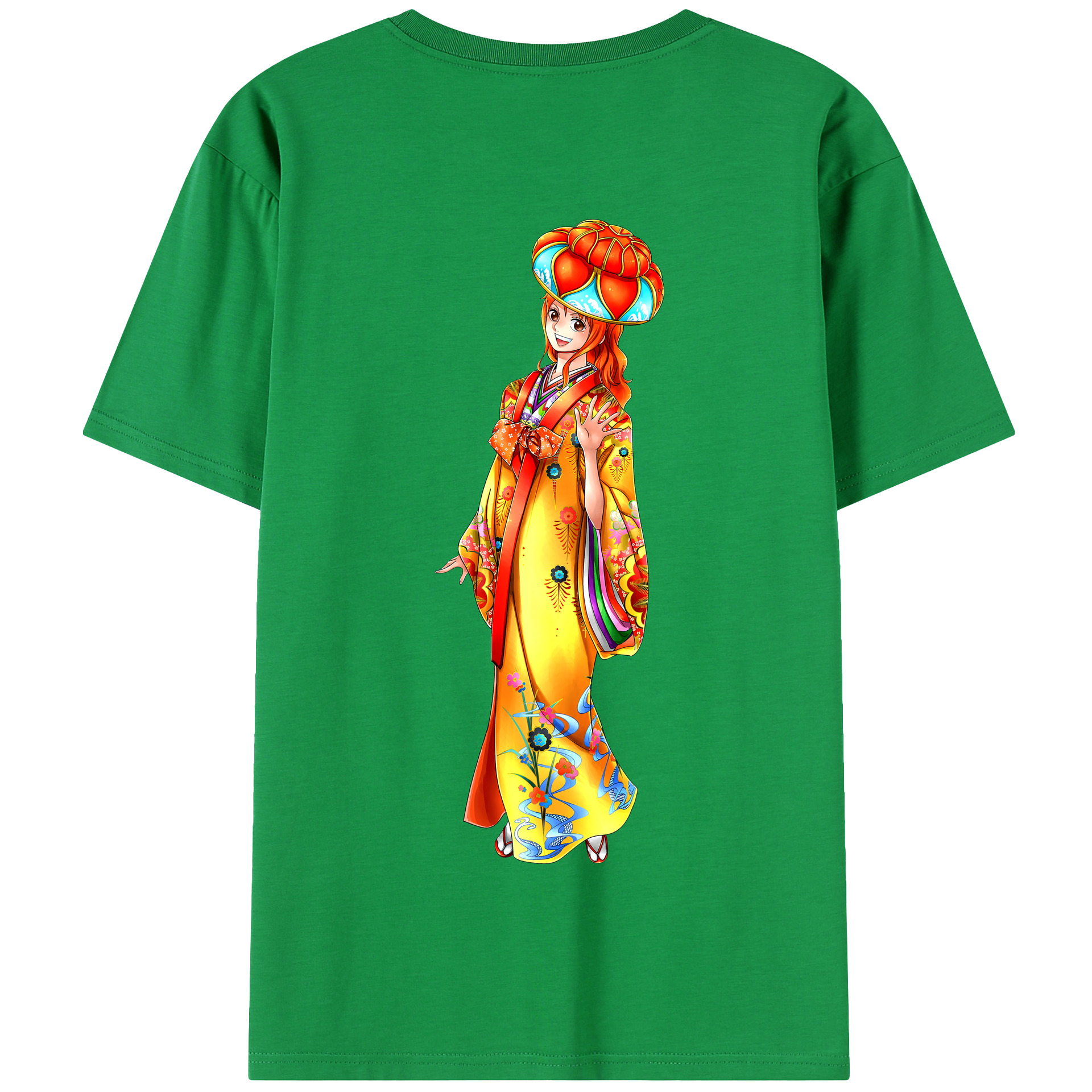 ワンピース ナミ ONE PIECE Nami 綿100％半袖Tシャツ（背面プリント）