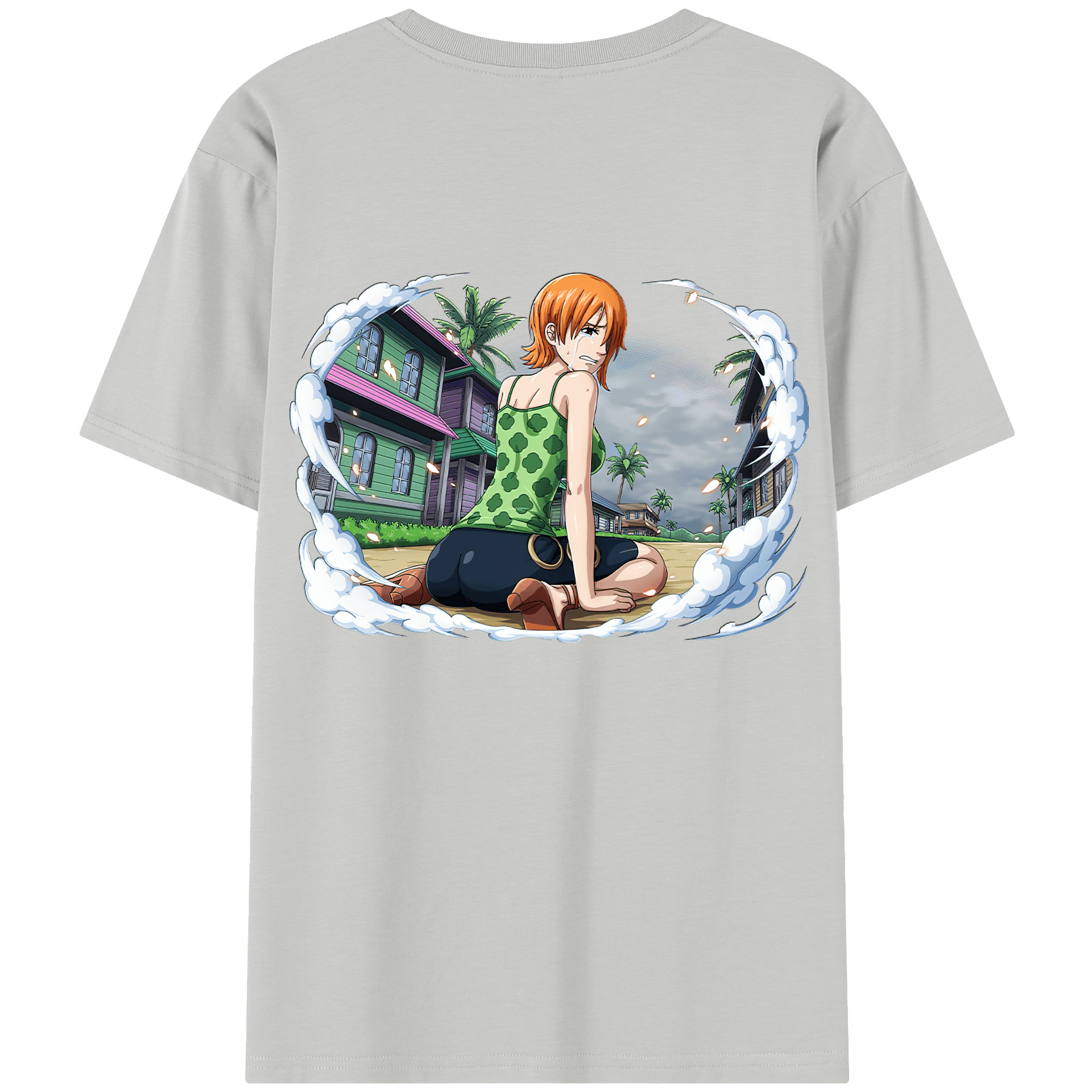 ワンピース ナミ ONE PIECE Nami 綿100％半袖Tシャツ（背面プリント）