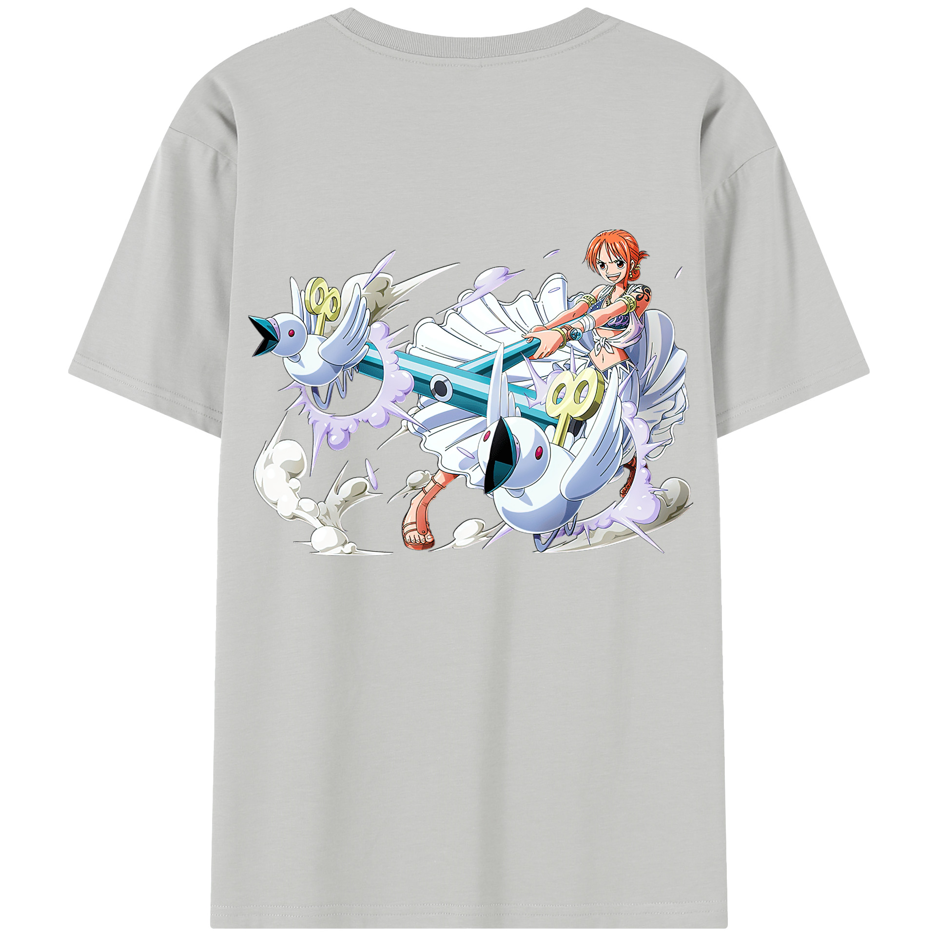 ワンピース ナミ ONE PIECE Nami 綿100％半袖Tシャツ（背面プリント）