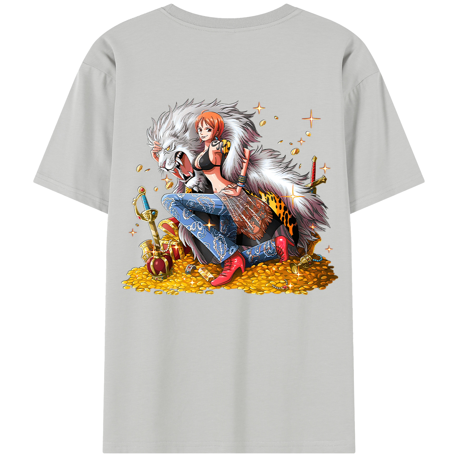 ワンピース ナミ ONE PIECE Nami 綿100％半袖Tシャツ（背面プリント）