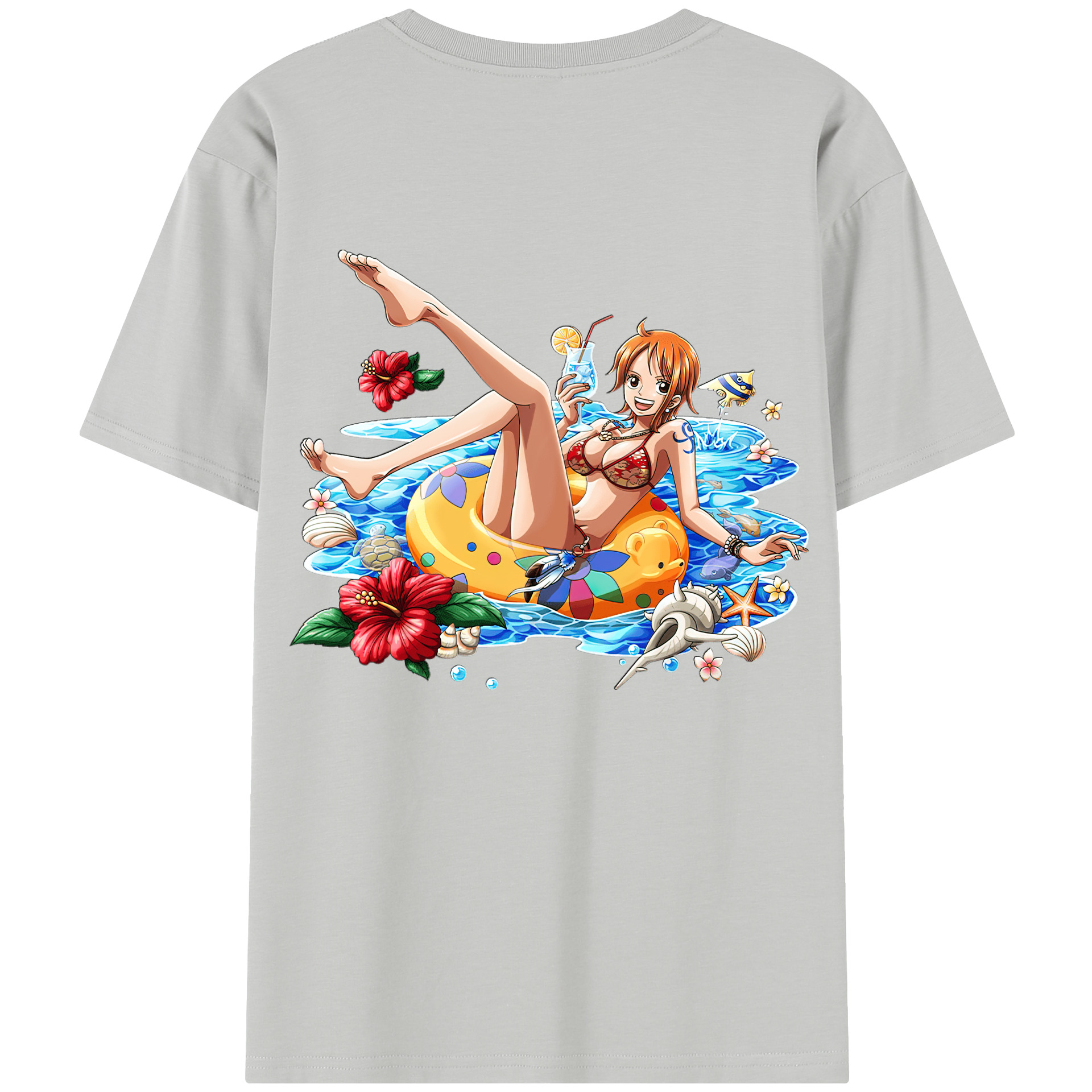 ワンピース ナミ ONE PIECE Nami 綿100％半袖Tシャツ（背面プリント）