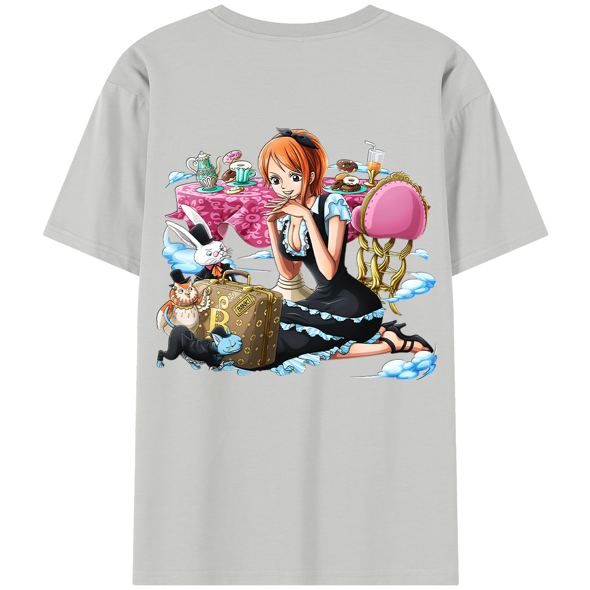 ワンピース ナミ ONE PIECE Nami 綿100％半袖Tシャツ（背面プリント）