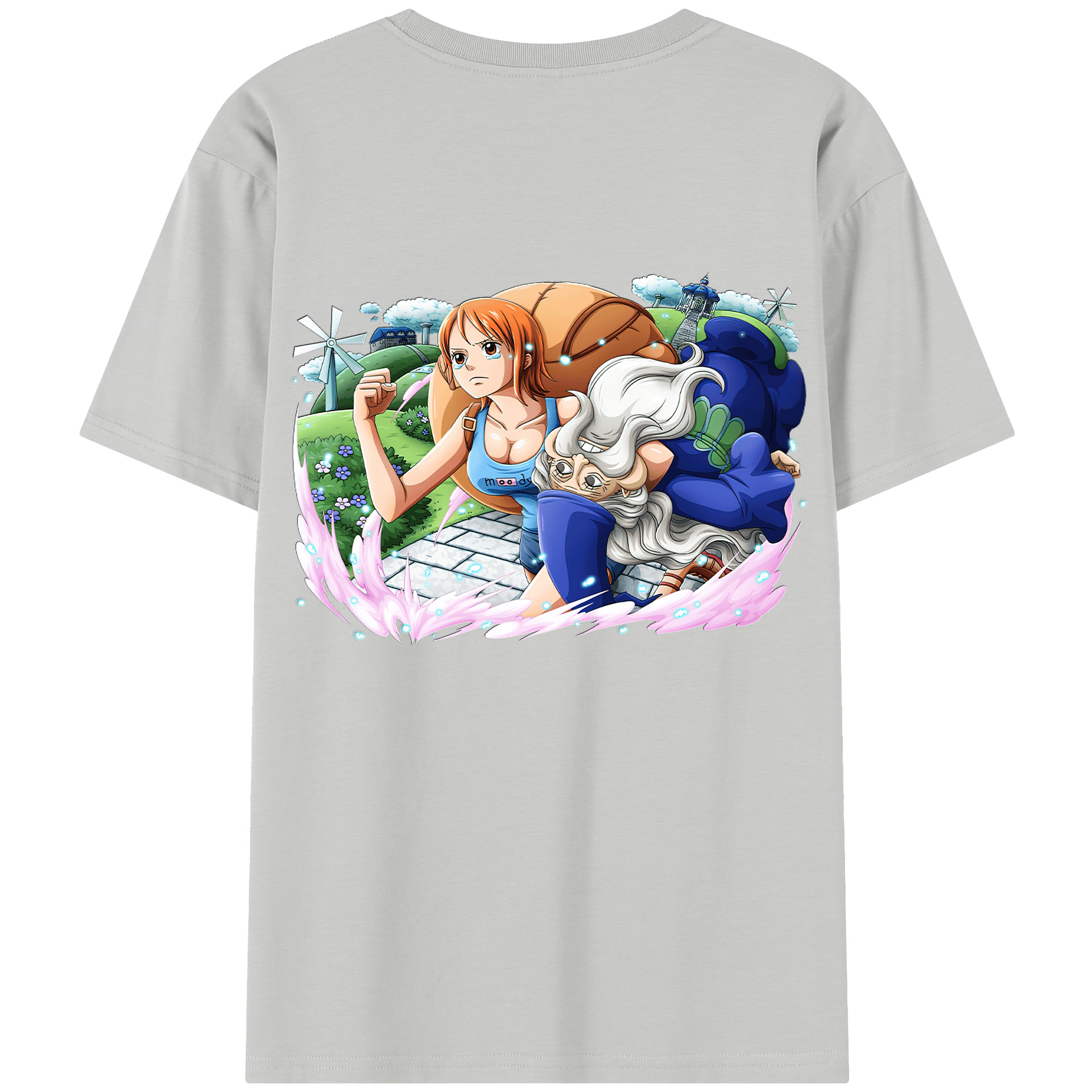 ワンピース ナミ ONE PIECE Nami 綿100％半袖Tシャツ（背面プリント）
