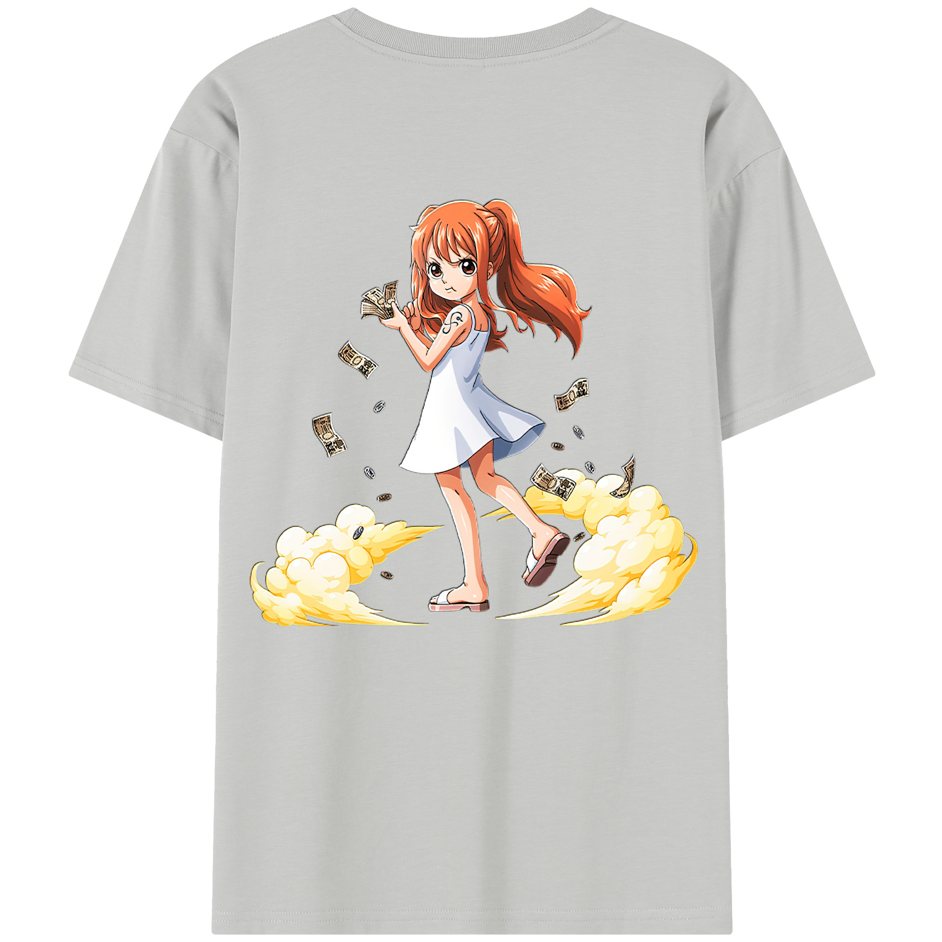ワンピース ナミ ONE PIECE Nami 綿100％半袖Tシャツ（背面プリント）