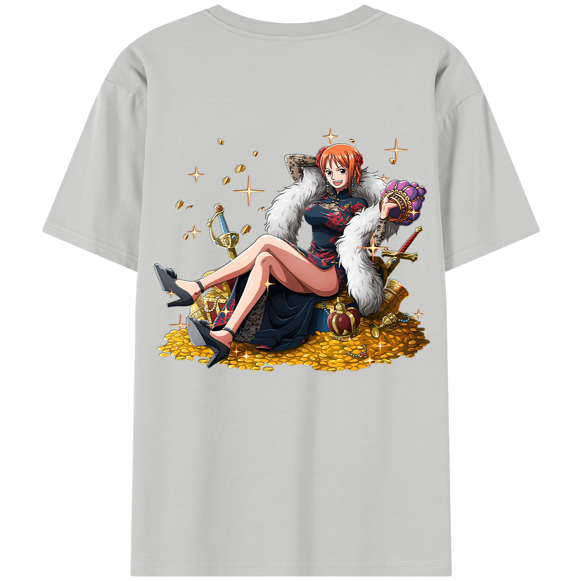 ワンピース ナミ ONE PIECE Nami 綿100％半袖Tシャツ（背面プリント）
