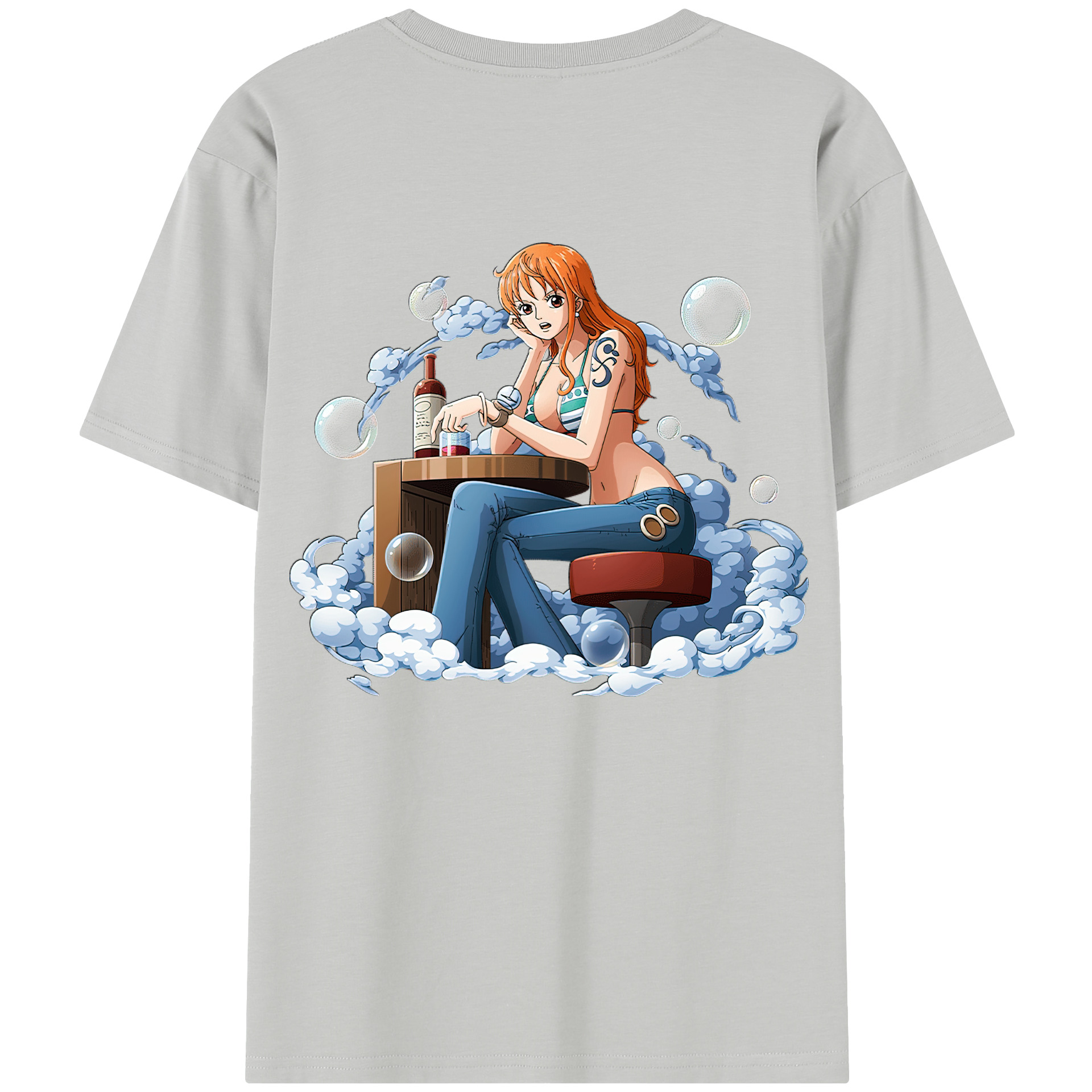 ワンピース ナミ ONE PIECE Nami 綿100％半袖Tシャツ（背面プリント）