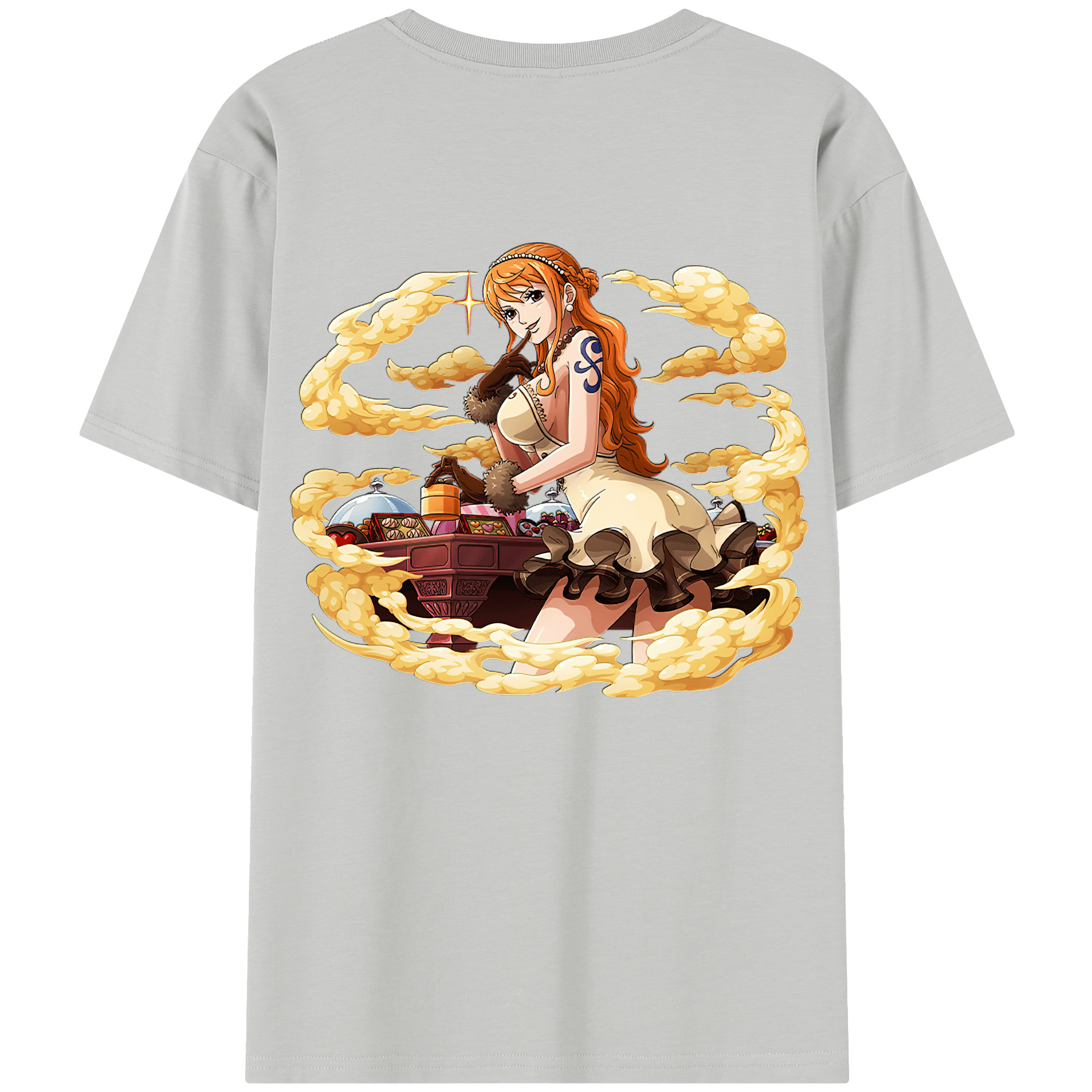 ワンピース ナミ ONE PIECE Nami 綿100％半袖Tシャツ（背面プリント）
