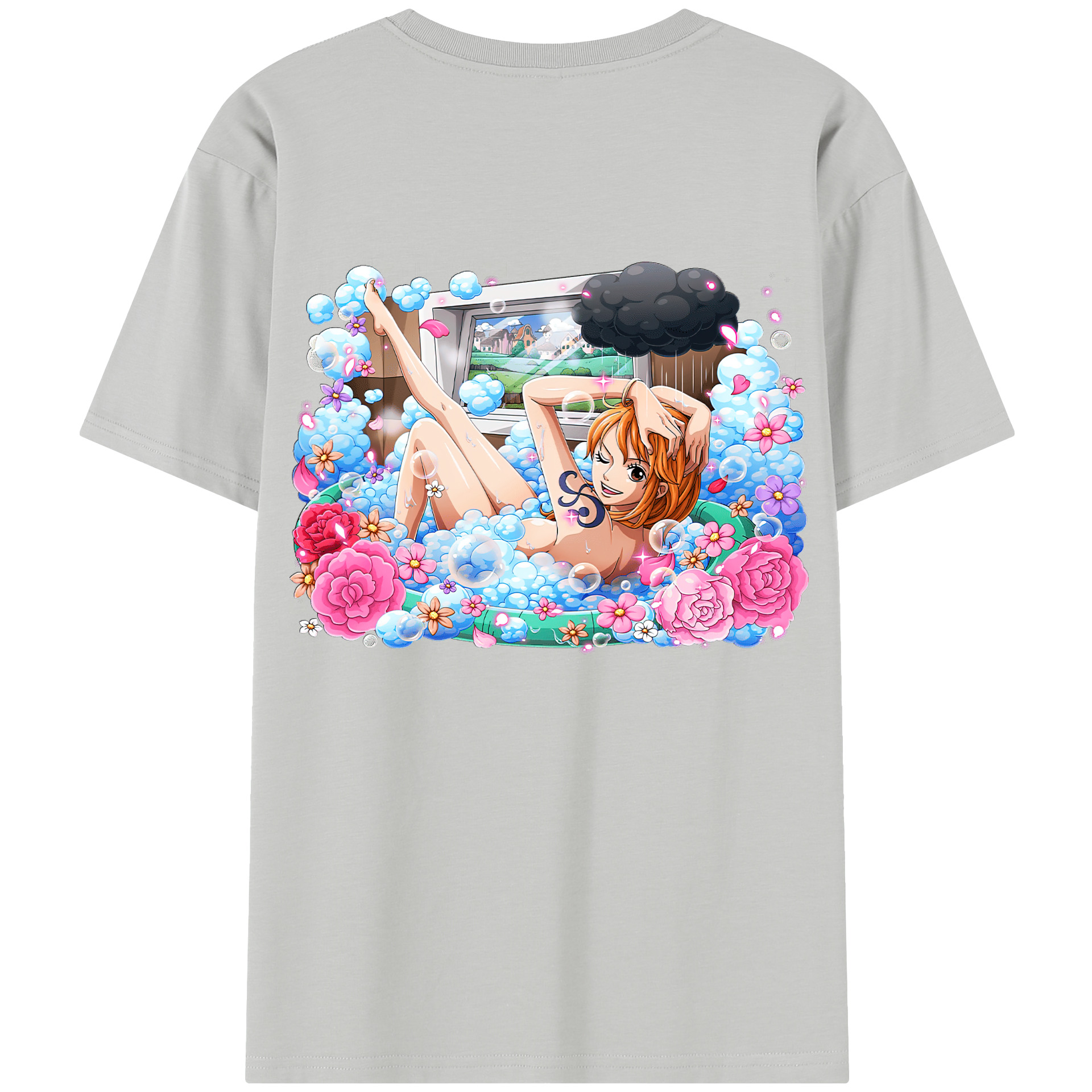 ワンピース ナミ ONE PIECE Nami 綿100％半袖Tシャツ（背面プリント）
