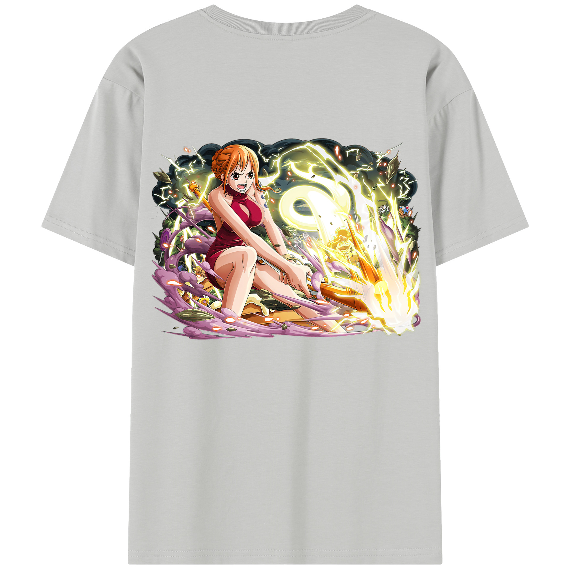 ワンピース ナミ ONE PIECE Nami 綿100％半袖Tシャツ（背面プリント）