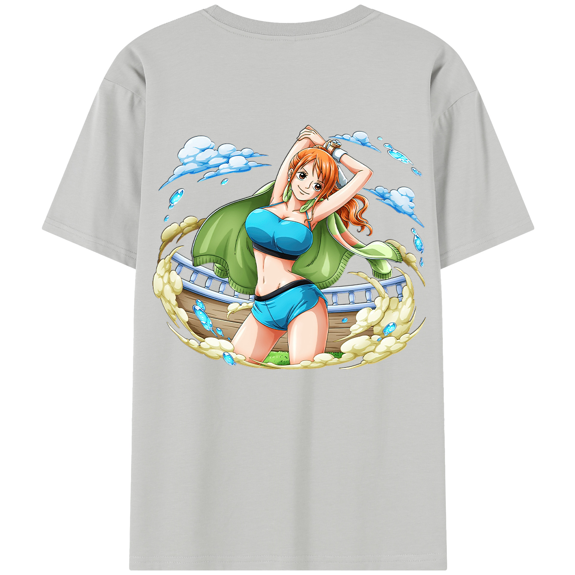ワンピース ナミ ONE PIECE Nami 綿100％半袖Tシャツ（背面プリント）