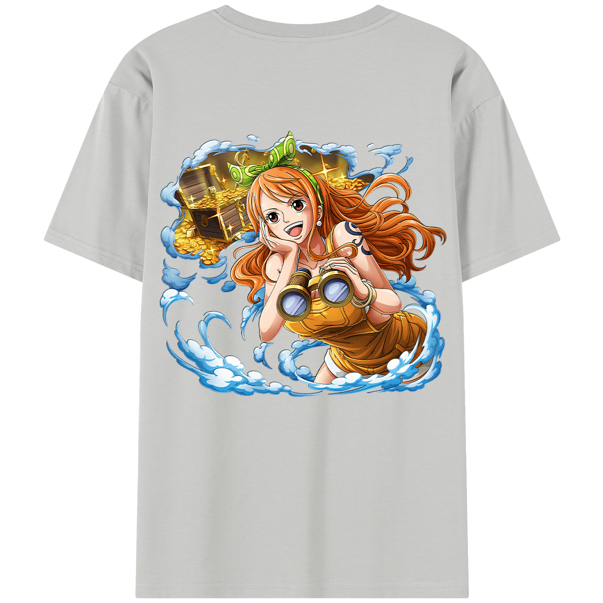 ワンピース ナミ ONE PIECE Nami 綿100％半袖Tシャツ（背面プリント）