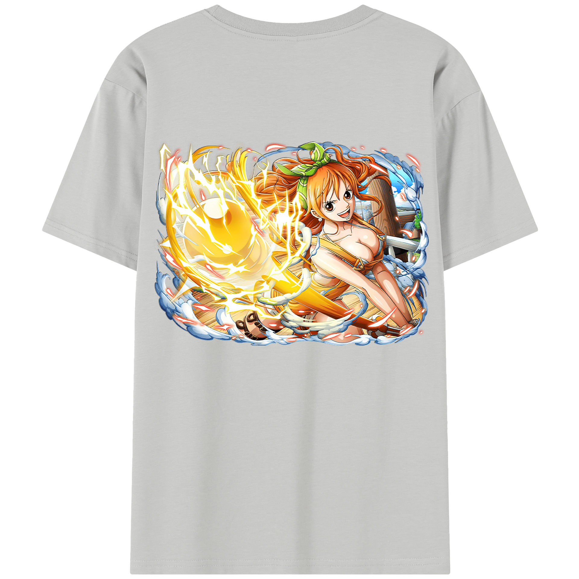ワンピース ナミ ONE PIECE Nami 綿100％半袖Tシャツ（背面プリント）
