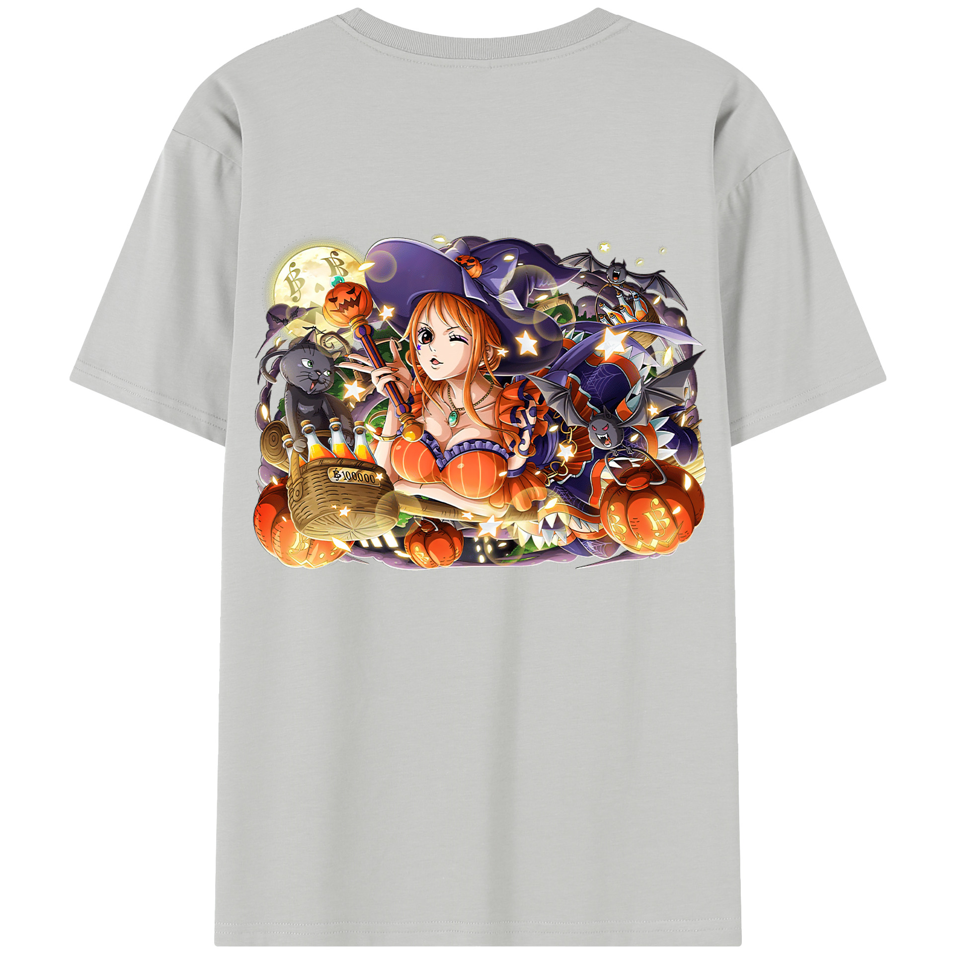 ワンピース ナミ ONE PIECE Nami 綿100％半袖Tシャツ（背面プリント）
