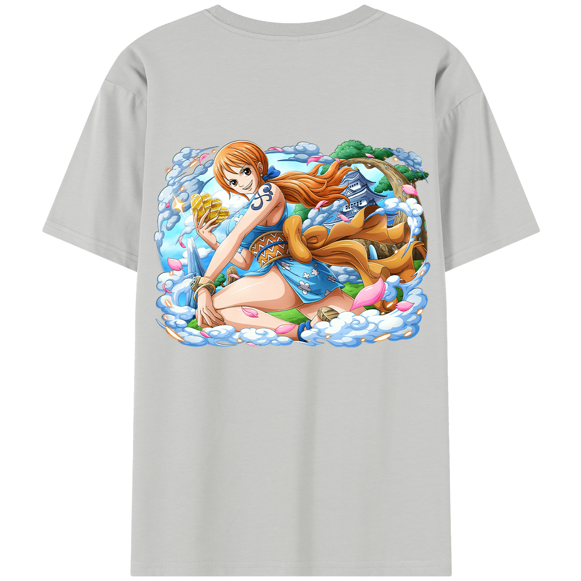 ワンピース ナミ ONE PIECE Nami 綿100％半袖Tシャツ（背面プリント）