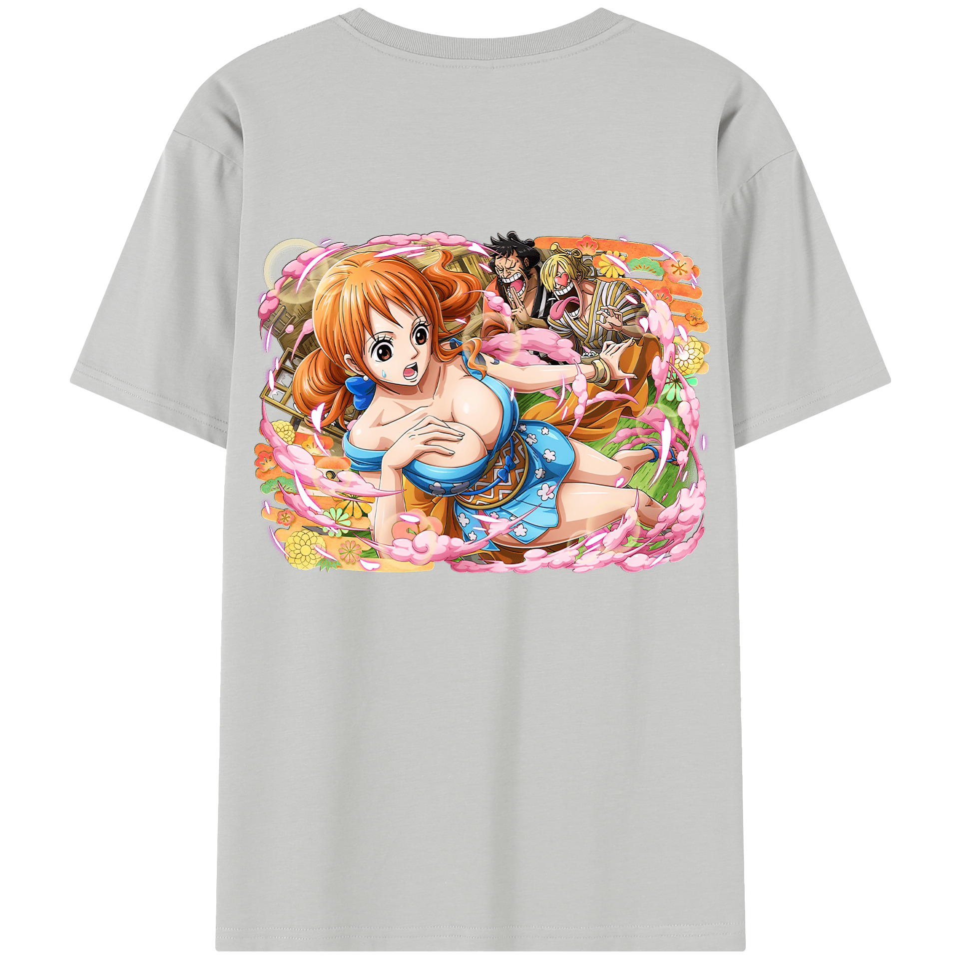 ワンピース ナミ ONE PIECE Nami 綿100％半袖Tシャツ（背面プリント）