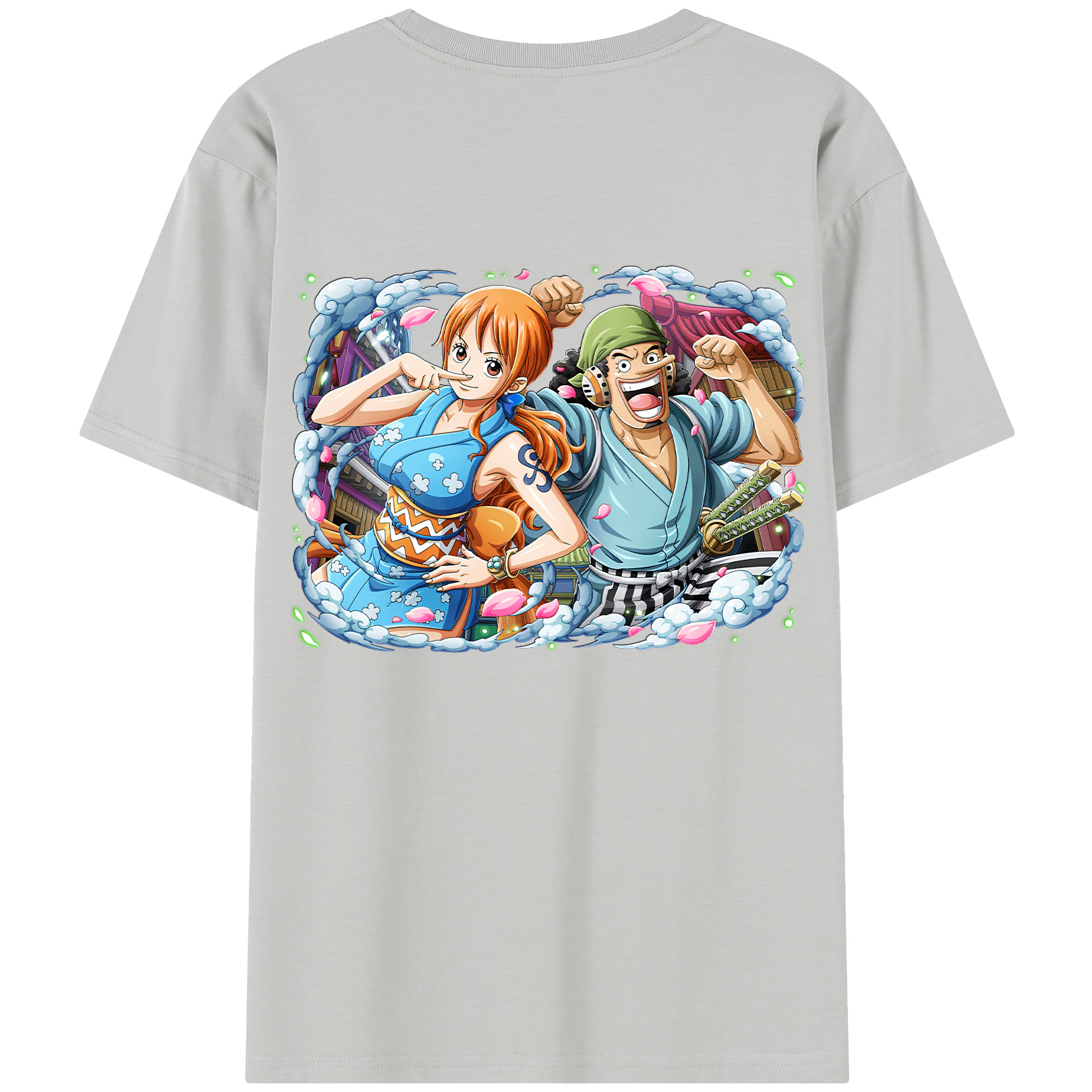 ワンピース ナミ ONE PIECE Nami 綿100％半袖Tシャツ（背面プリント）