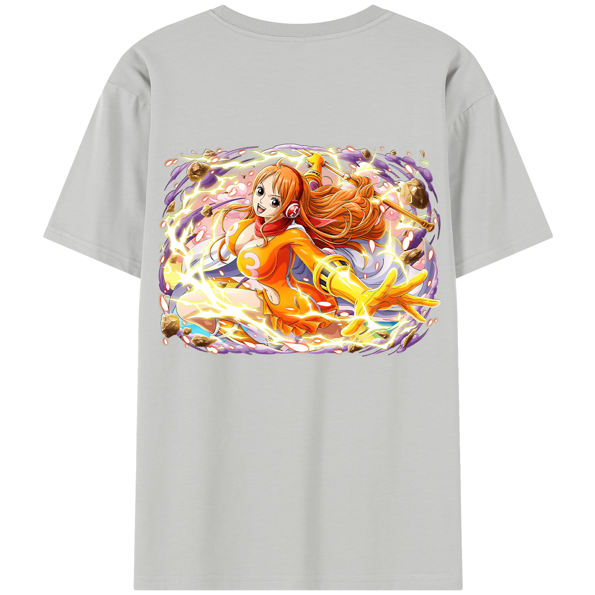 ワンピース ナミ ONE PIECE Nami 綿100％半袖Tシャツ（背面プリント）