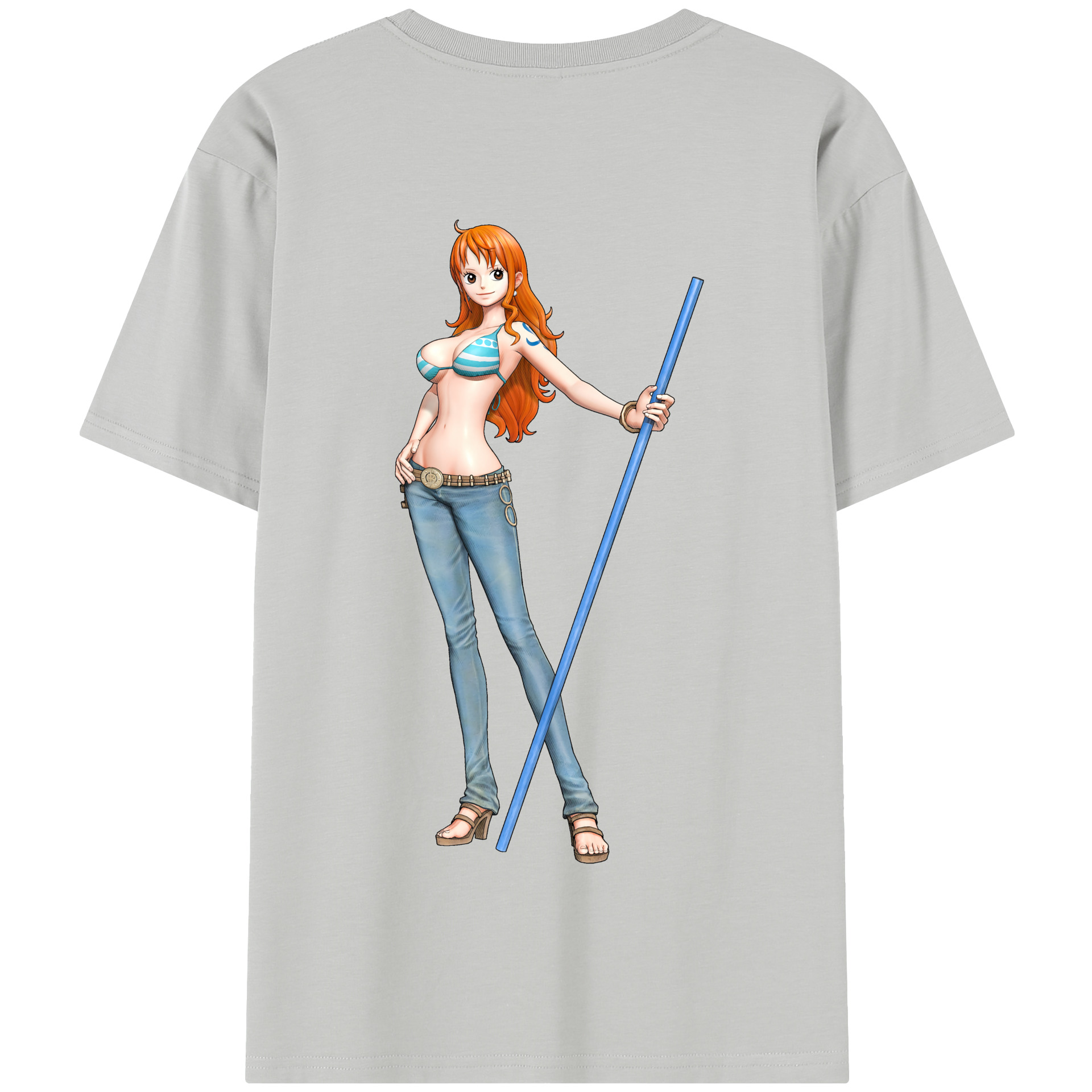ワンピース ナミ ONE PIECE Nami 綿100％半袖Tシャツ（背面プリント）