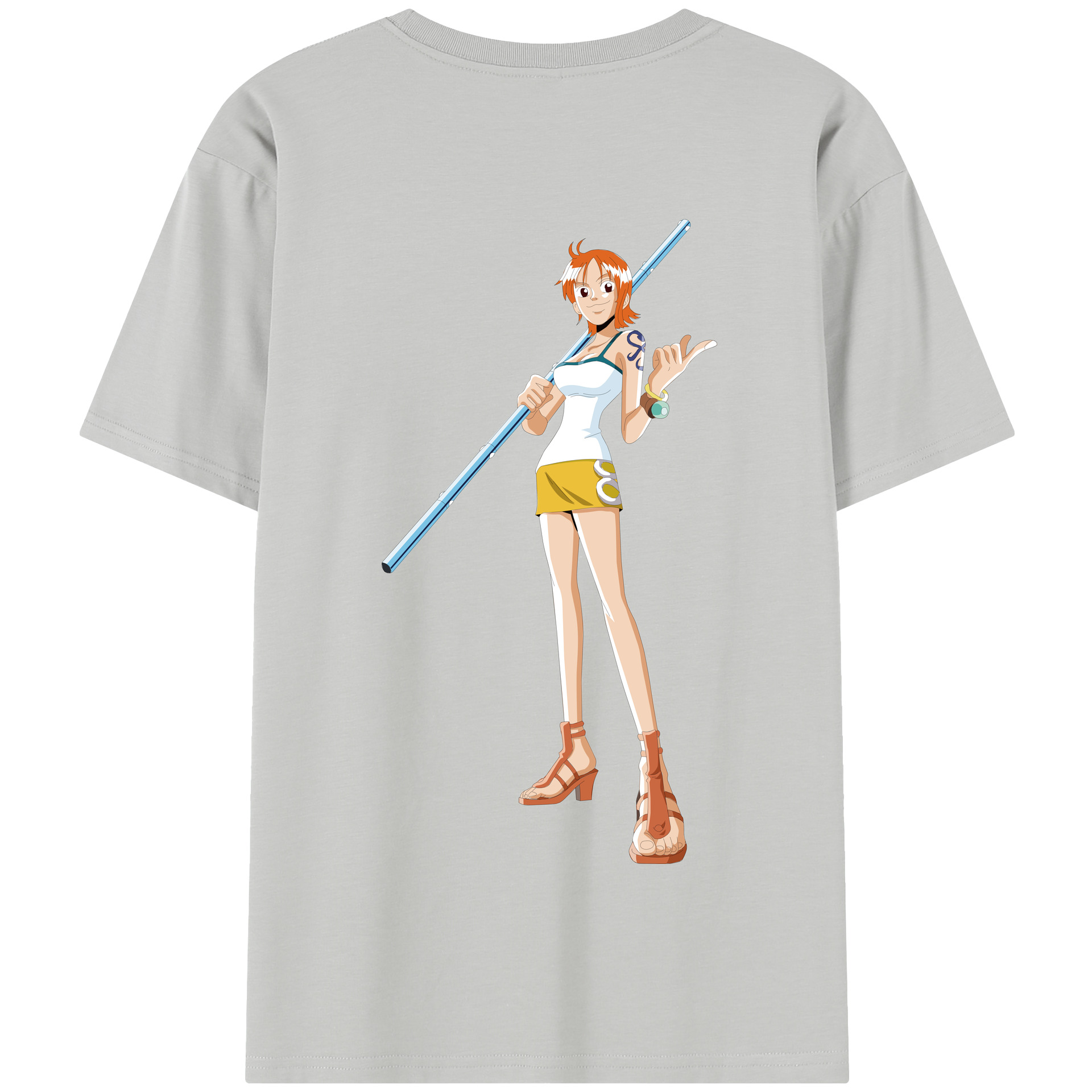 ワンピース ナミ ONE PIECE Nami 綿100％半袖Tシャツ（背面プリント）