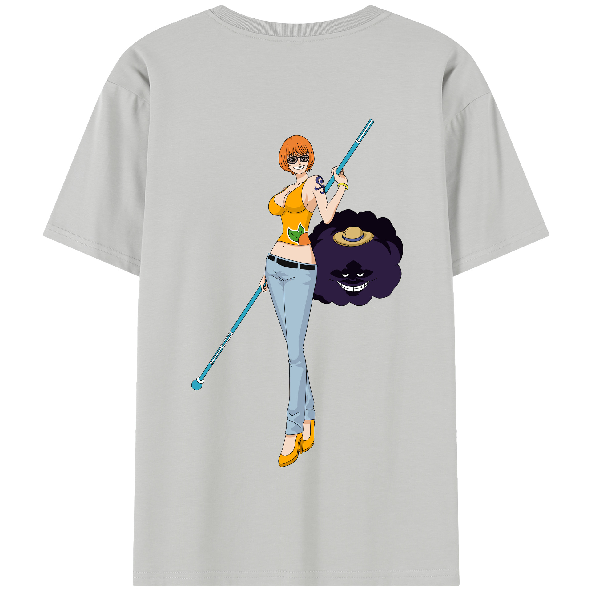 ワンピース ナミ ONE PIECE Nami 綿100％半袖Tシャツ（背面プリント）