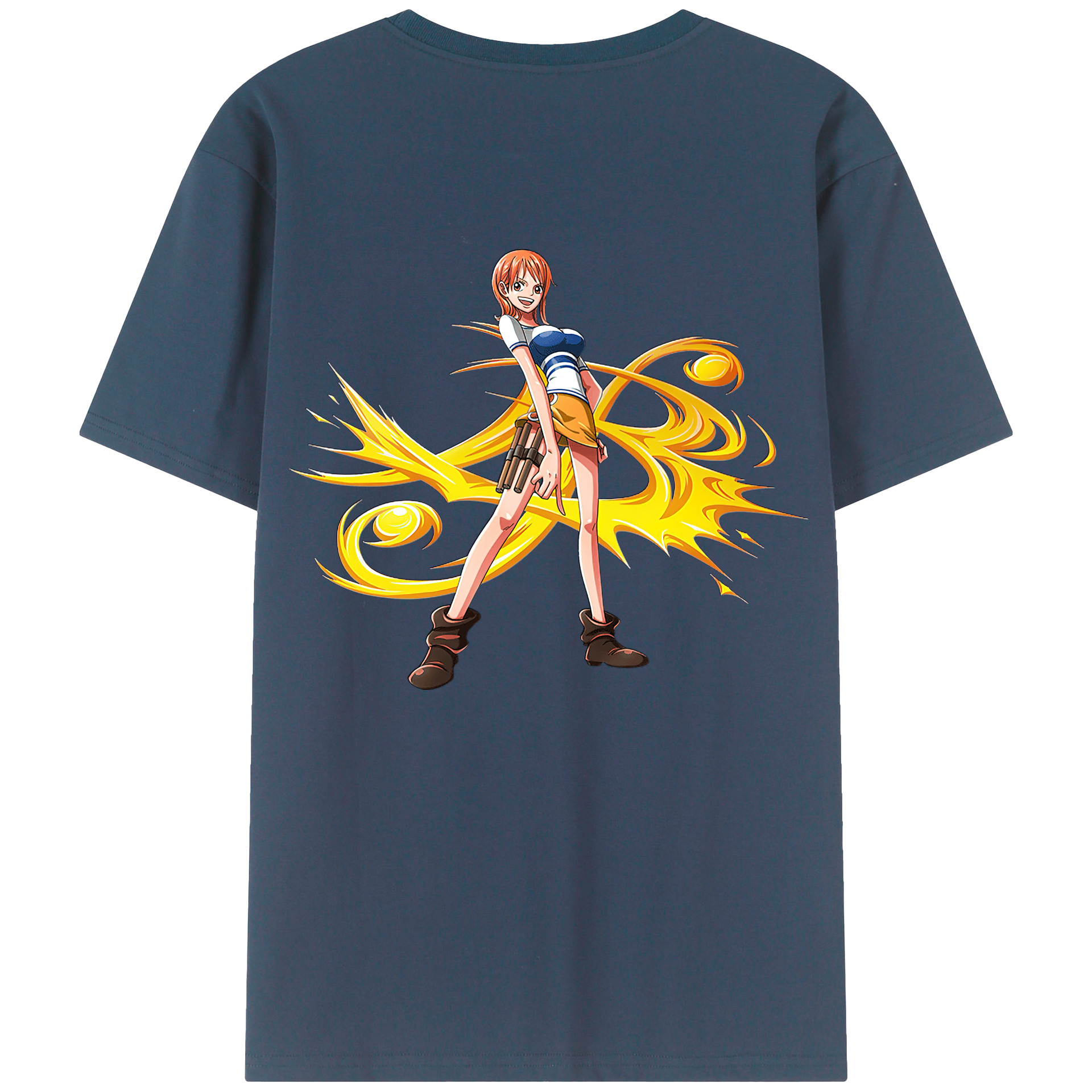 ワンピース ナミ ONE PIECE Nami 綿100％半袖Tシャツ（背面プリント）