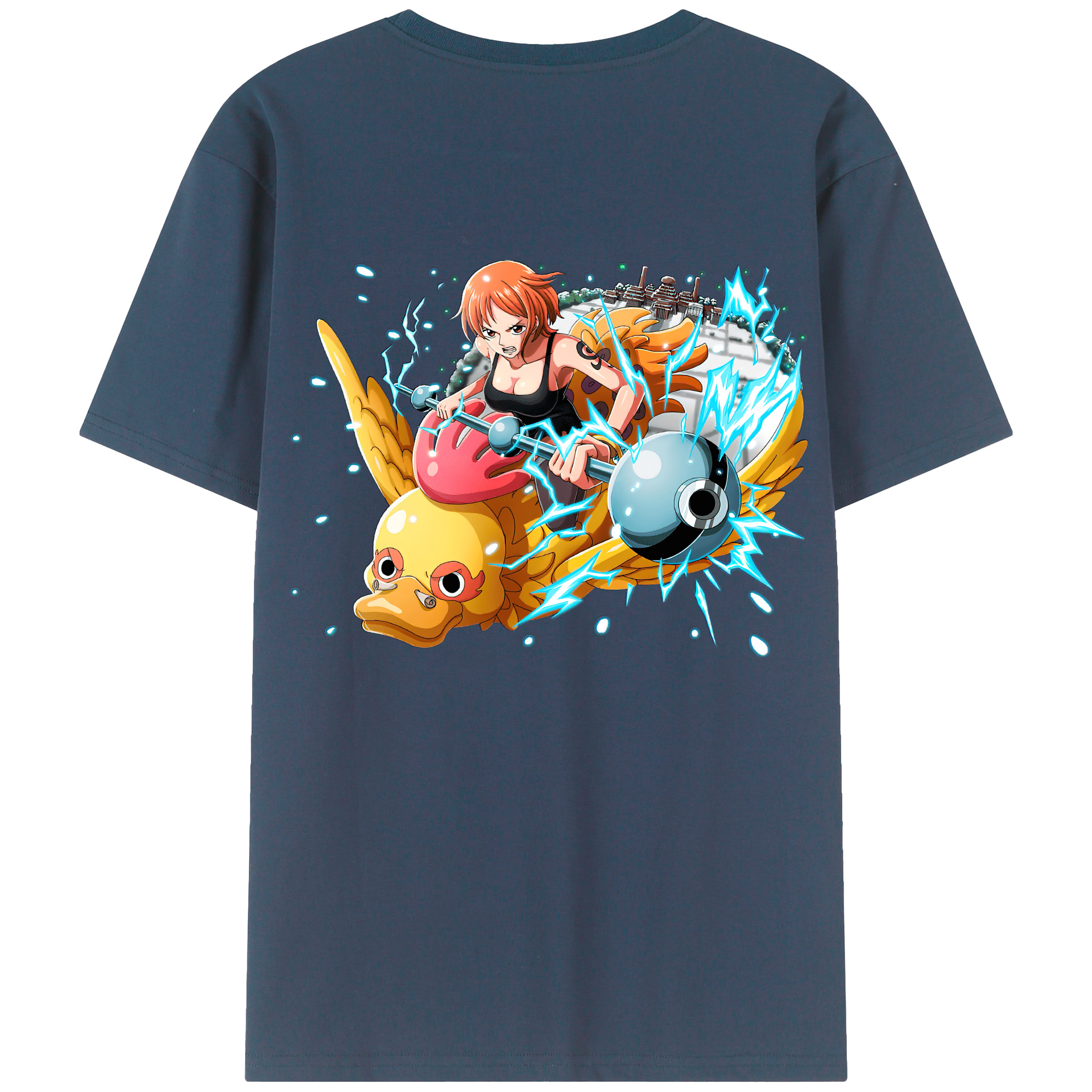 ワンピース ナミ ONE PIECE Nami 綿100％半袖Tシャツ（背面プリント）