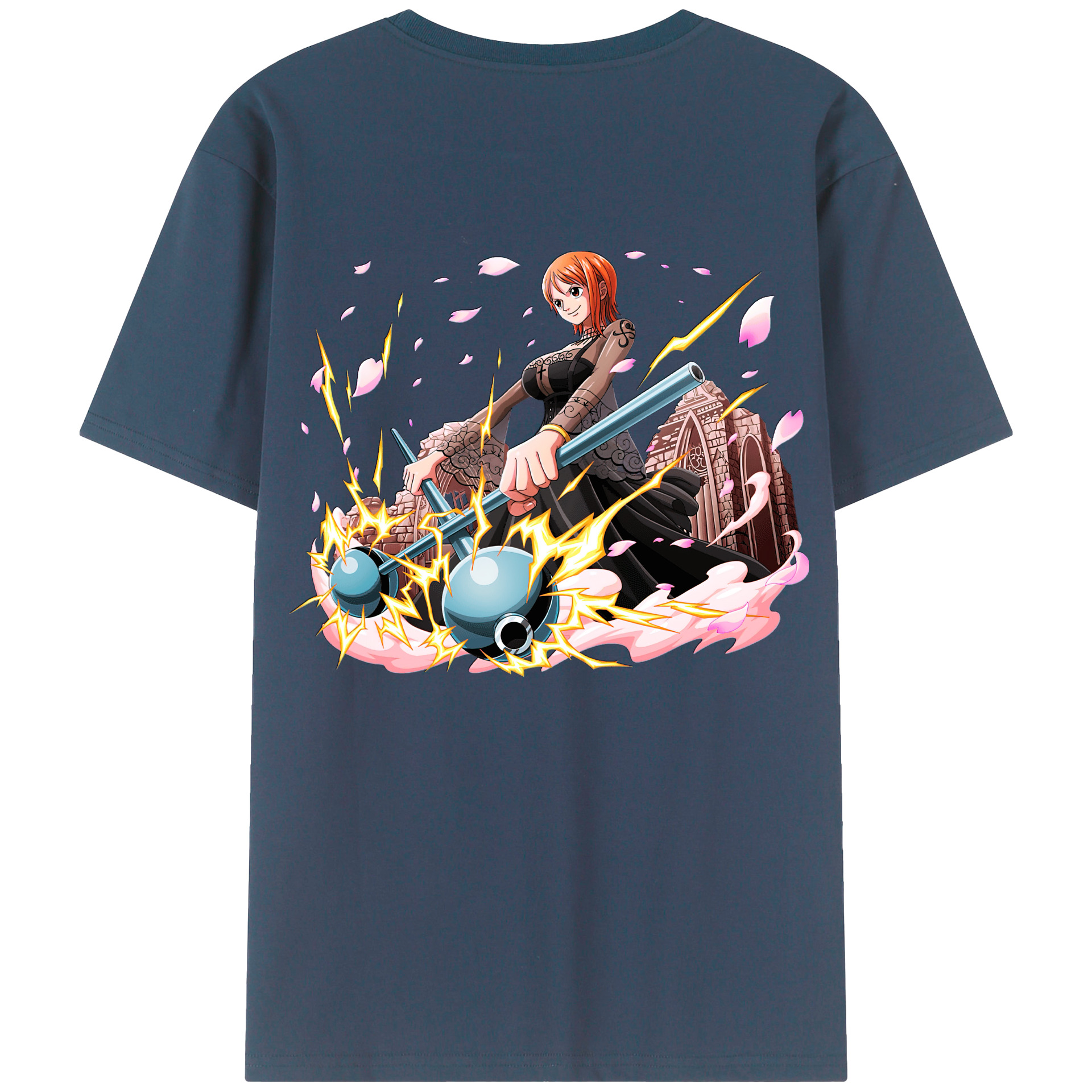 ワンピース ナミ ONE PIECE Nami 綿100％半袖Tシャツ（背面プリント）